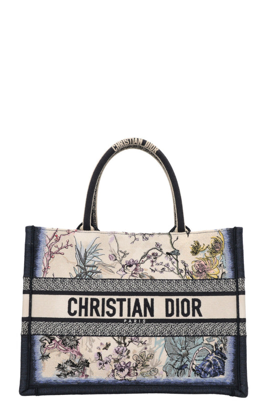 Dior Tote Bag Book Tote Panelli Embroidery Medium
