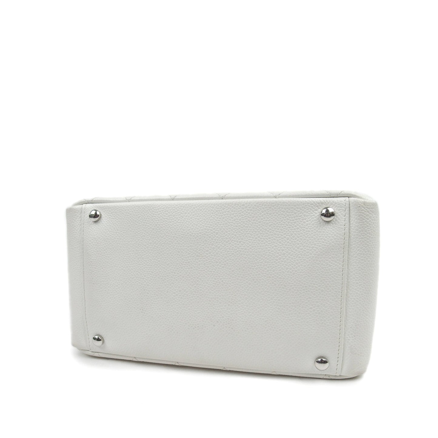 Chanel Caviar Petite Timeless Shopping Tote White Tote Bag