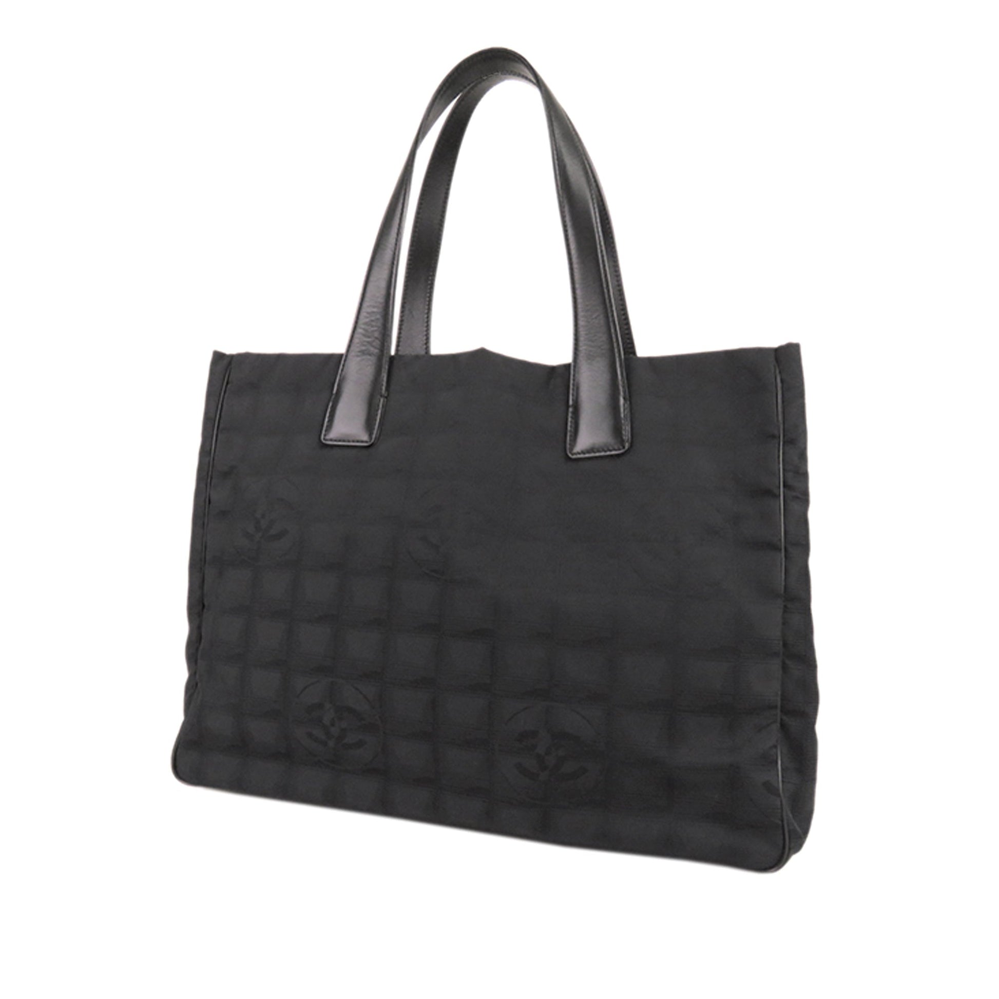 Chanel New Travel Line Tote Bag Nylon Black