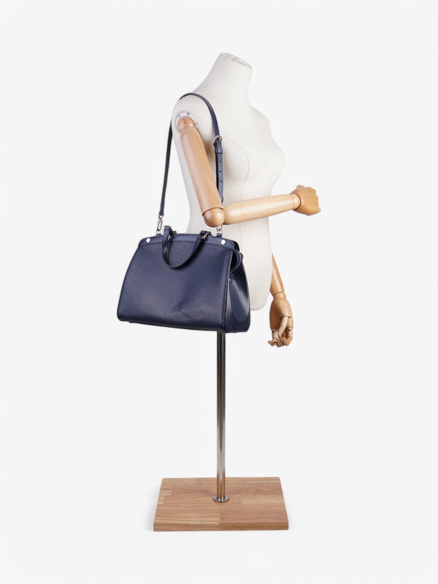 Louis Vuitton Brea MM Navy MM Epi Leather Handbag