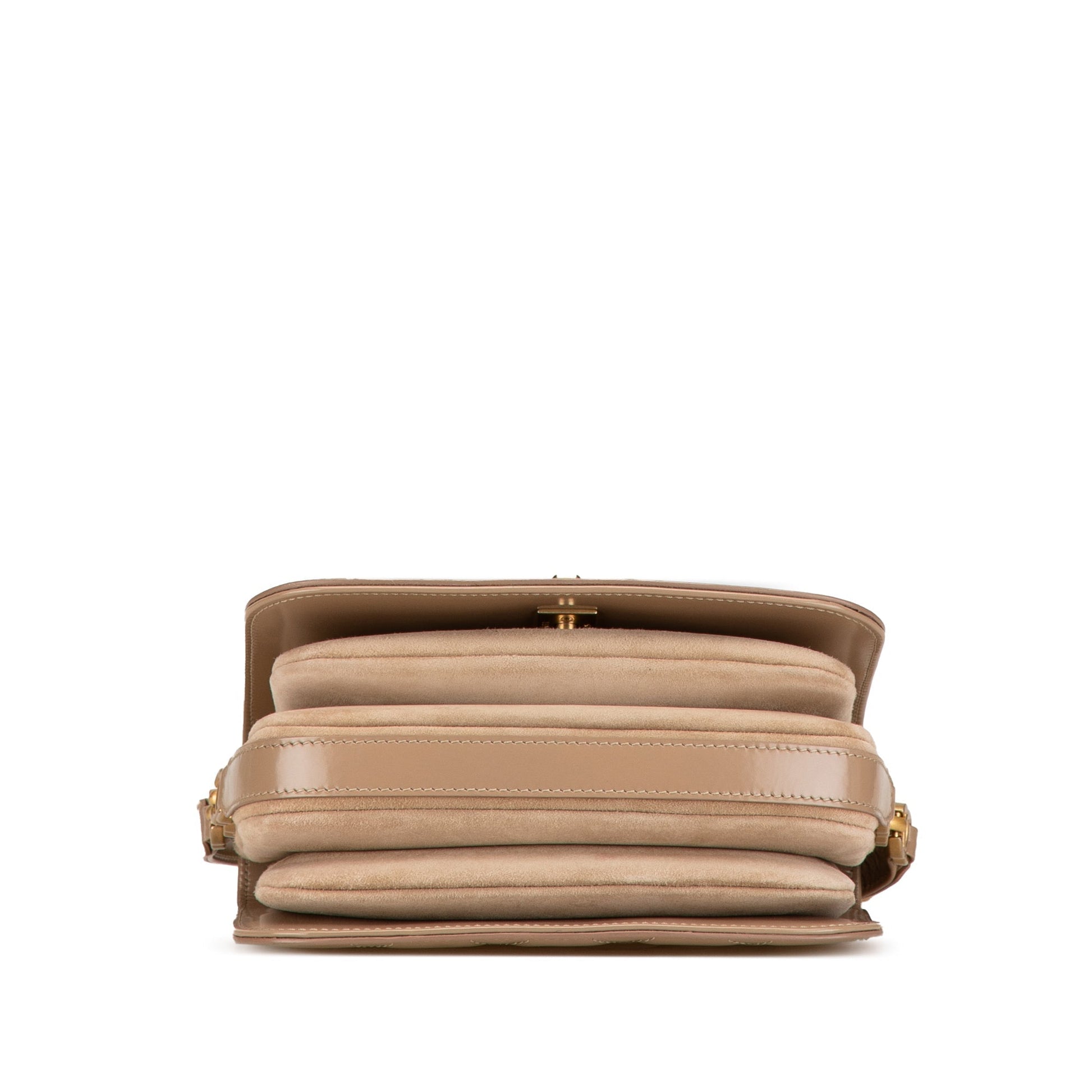 Brown Chanel Mini Shiny Calfskin My Sweet CC Flap Crossbody Bag