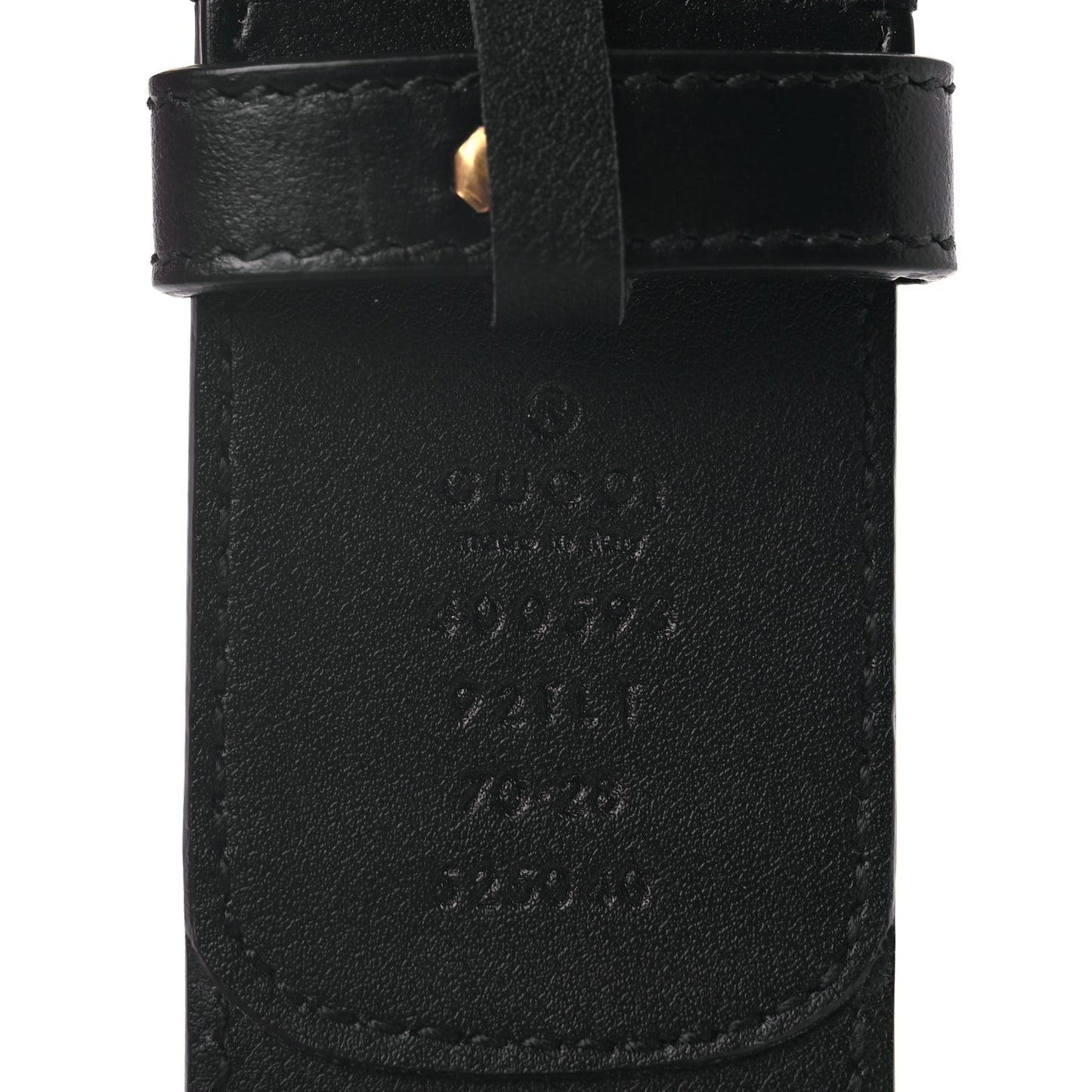 Gucci GG Supreme Monogram Matte Plutone Calfskin Double G 40mm Belt 70 28 Beige Ebony Black