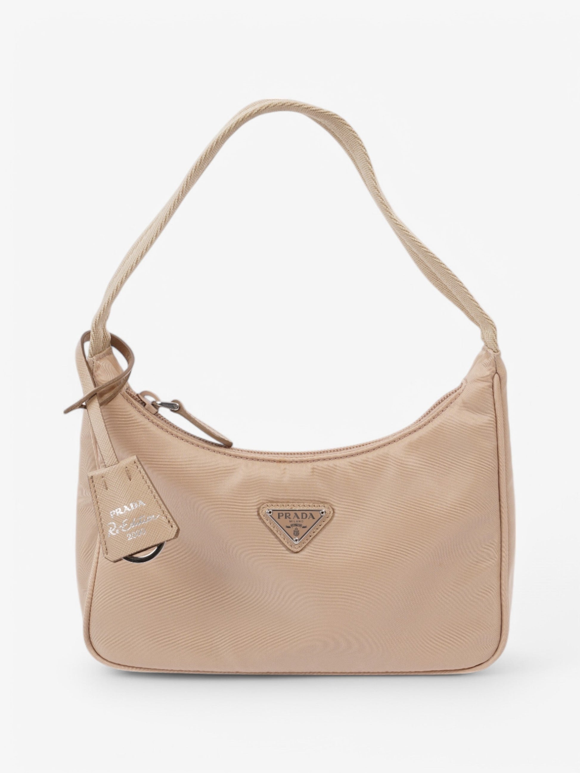 Prada Re Edition Shoulder Bag Nylon Beige