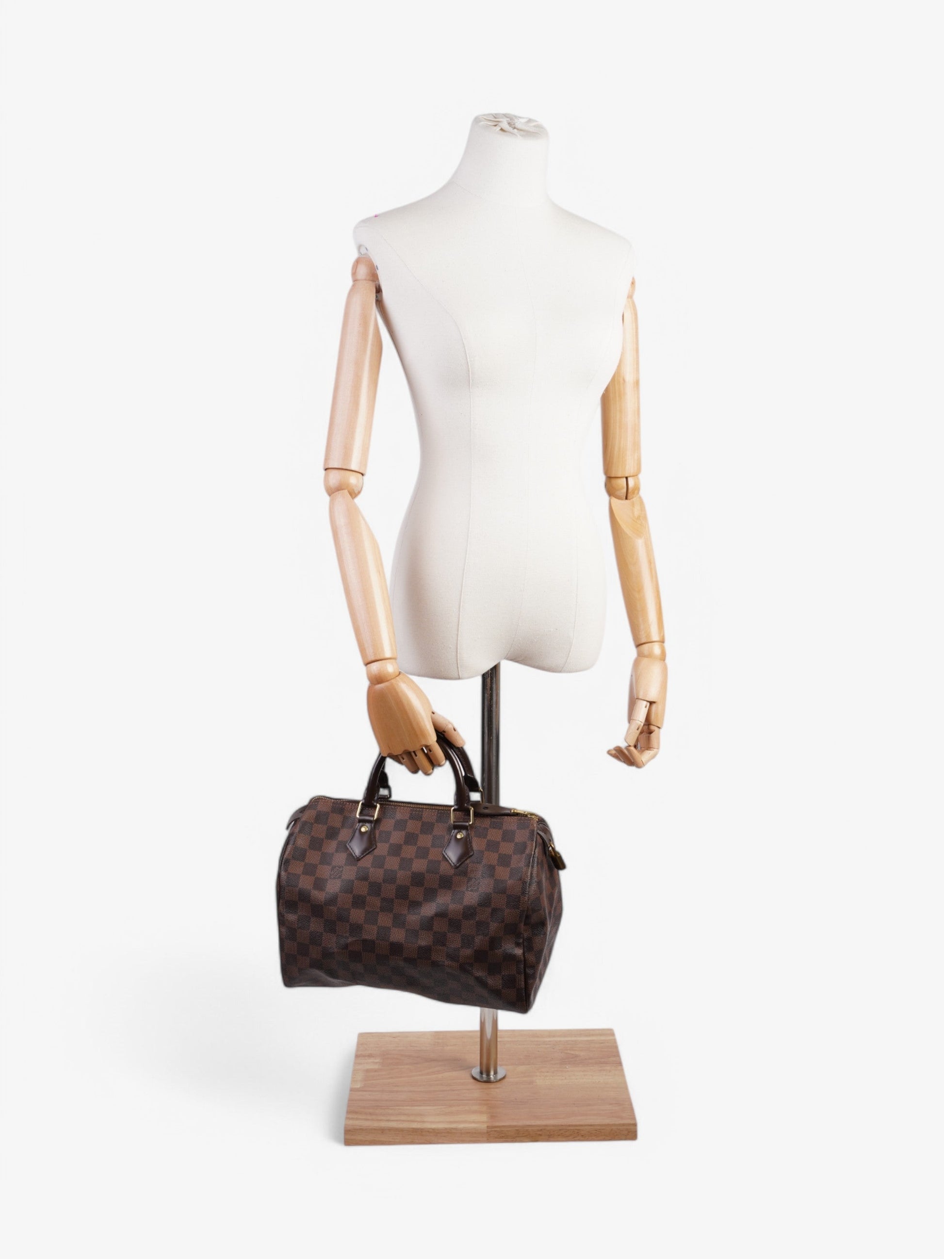 Louis Vuitton Speedy Ebene Coated 30 Canvas Coated Canvas Damier Apparel Canvas 52