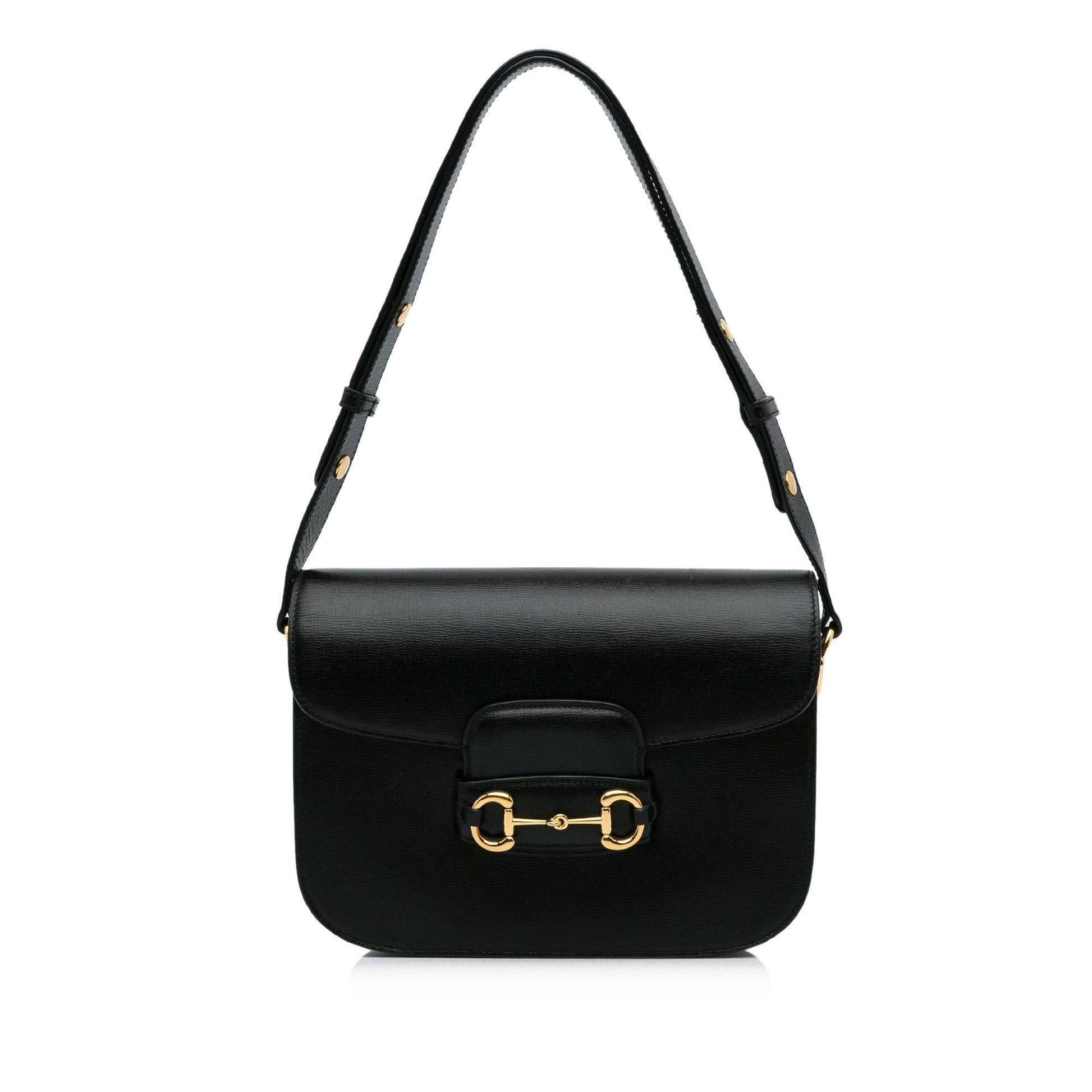 Gucci Horsebit SHG-yZOxxK Calf Black Shoulder Bag
