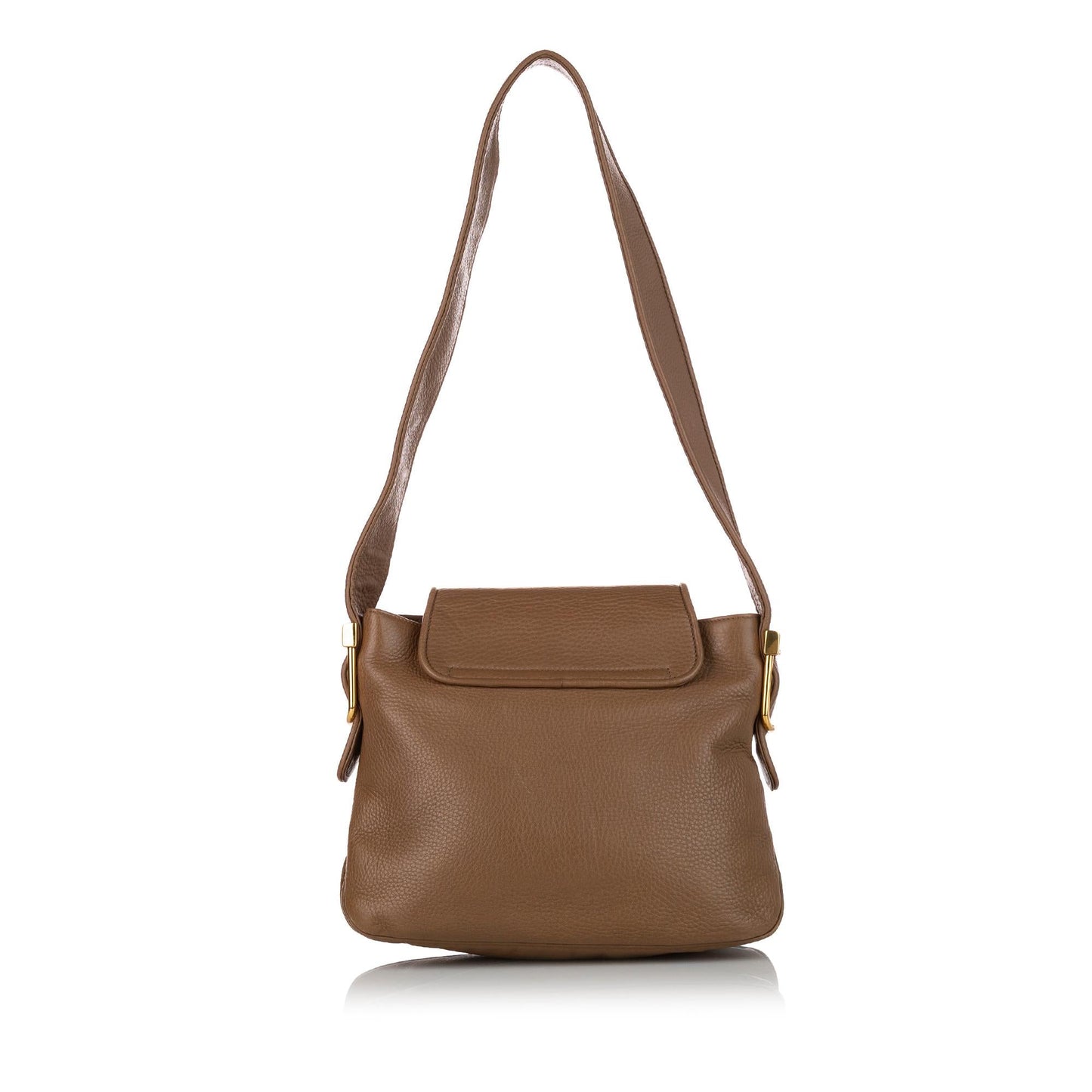 Gucci SHG Calf Brown Flap Shoulder Bag