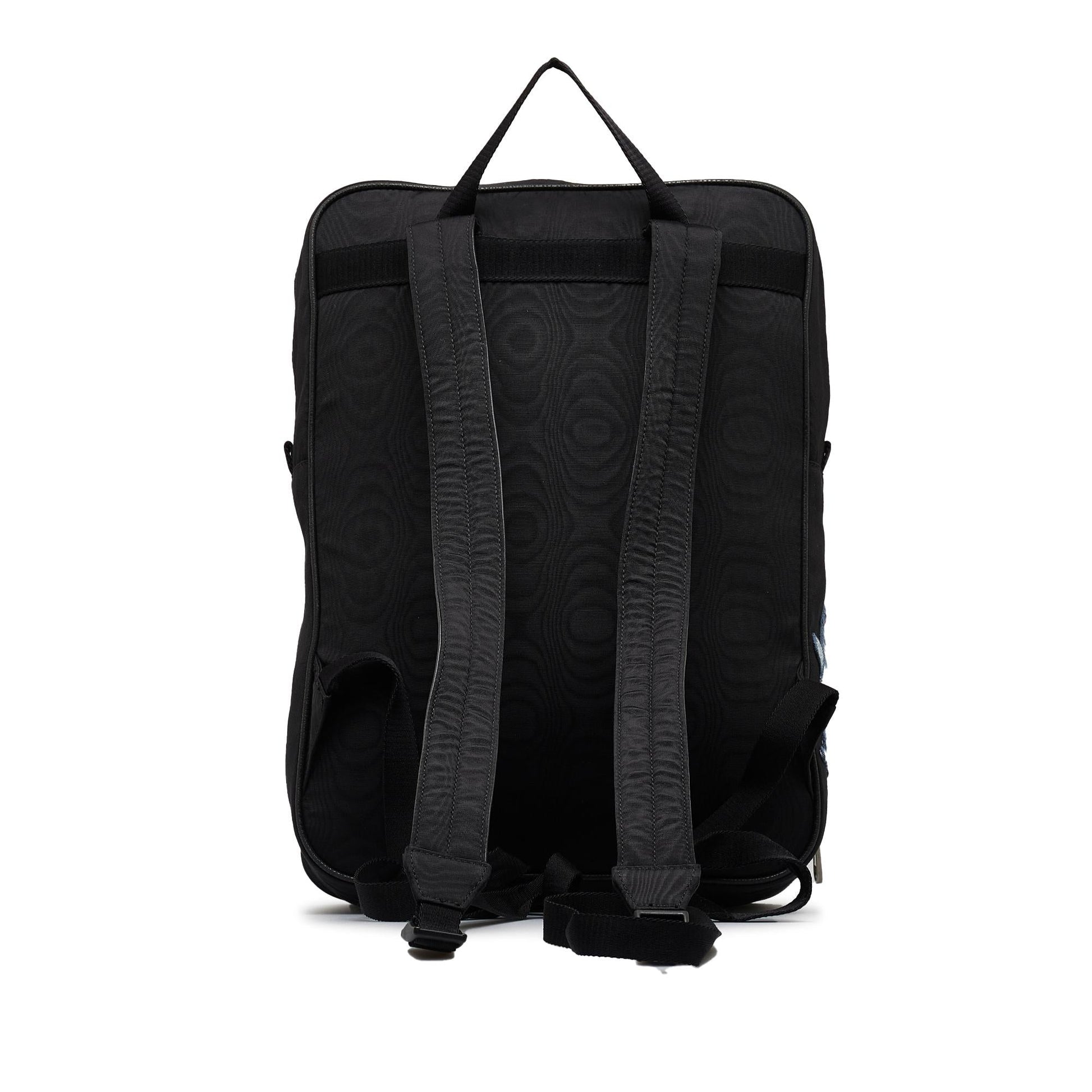 Gucci 80's Patch Tenebre GG Backpack Nylon Black