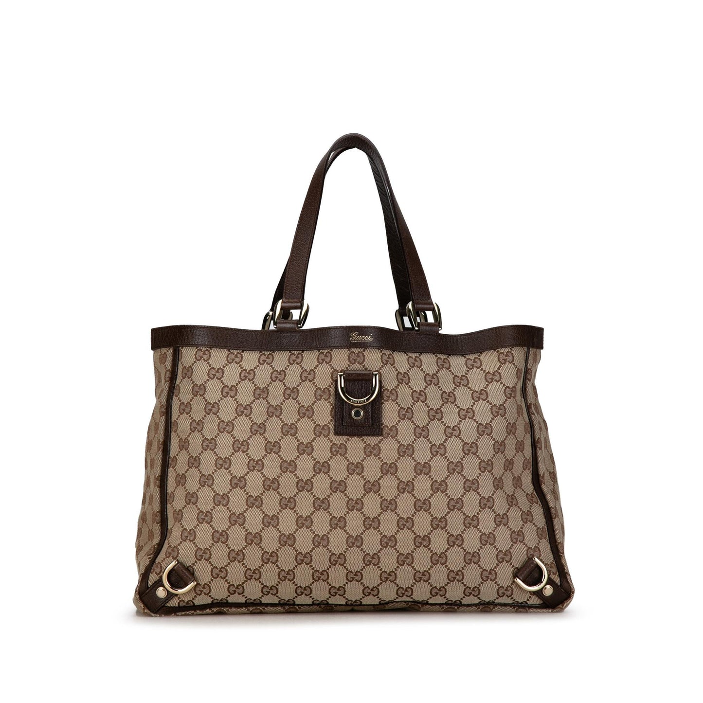 Gucci Abbey Ring Tote Shg Bplvmn Canvas Jewelry