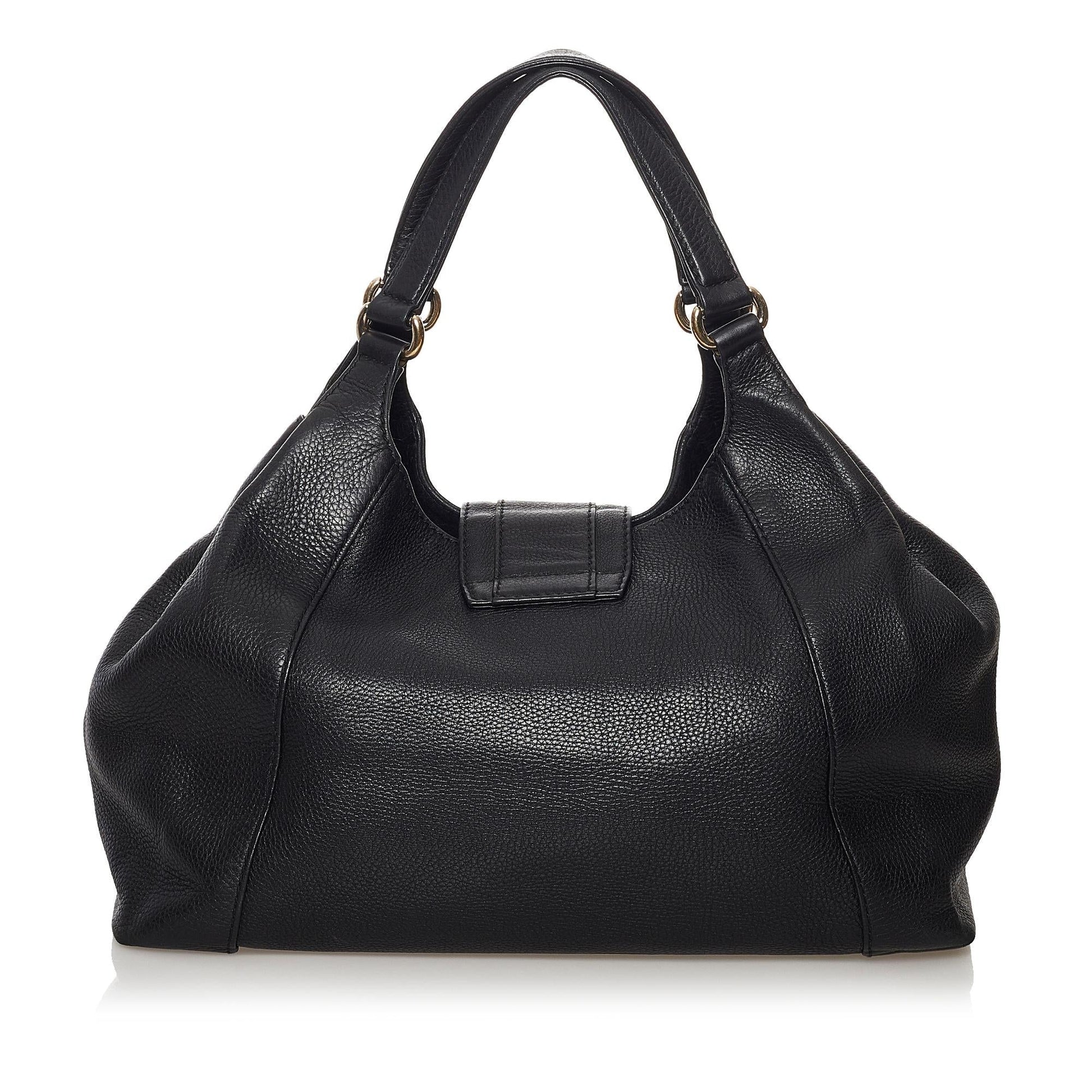 Gucci Abbey D-Ring Leather Shoulder Bag (SHG-32725)