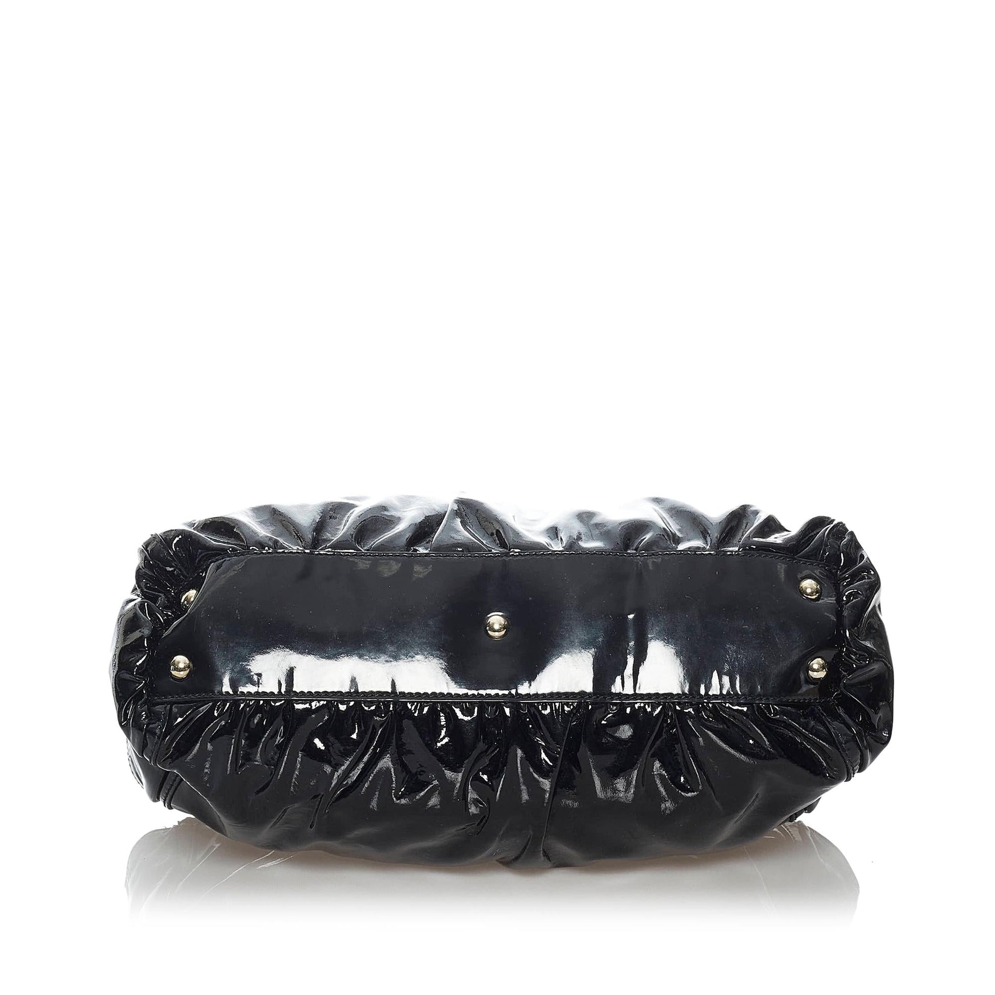 Gucci Abbey D-Ring Patent Leather Shoulder Bag (SHG-30321)