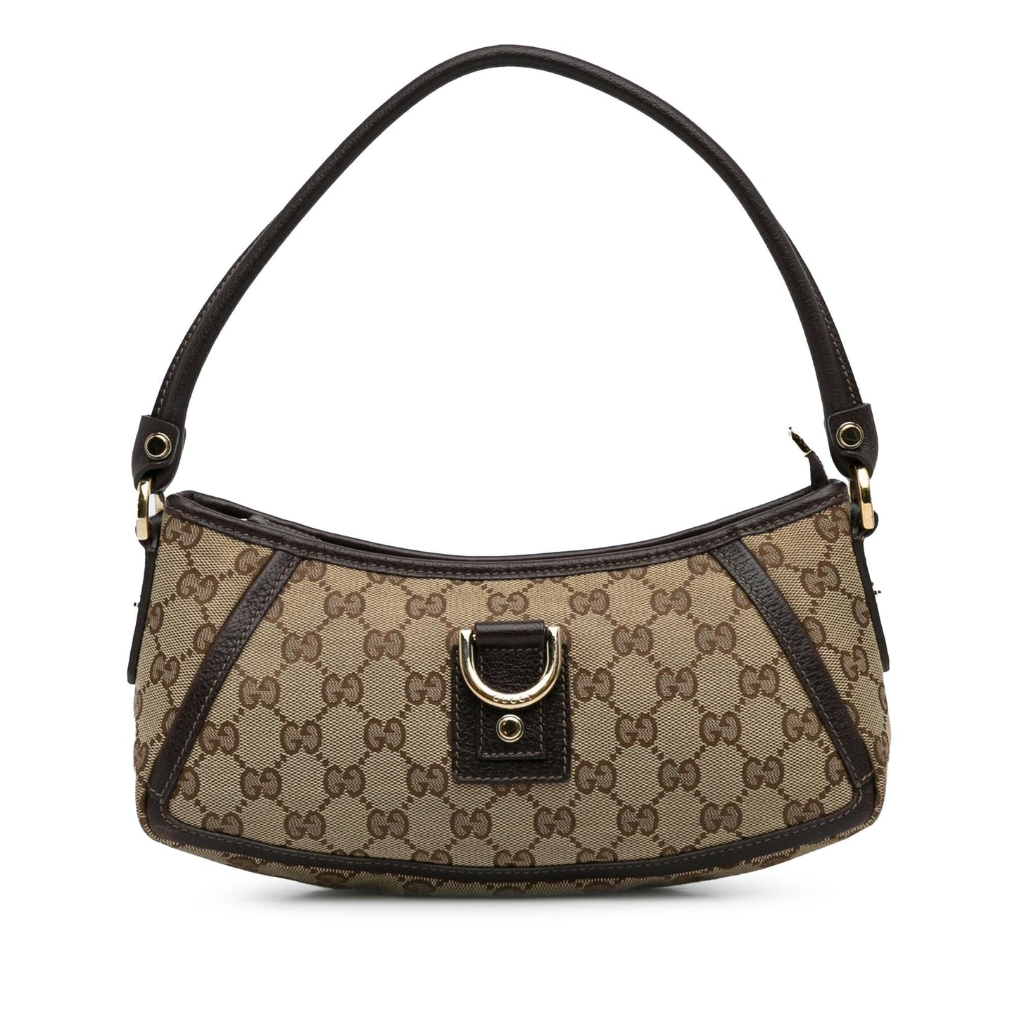 Gucci Abbey GG Baguette SHG-1o7xzY Canvas Brown Handbag