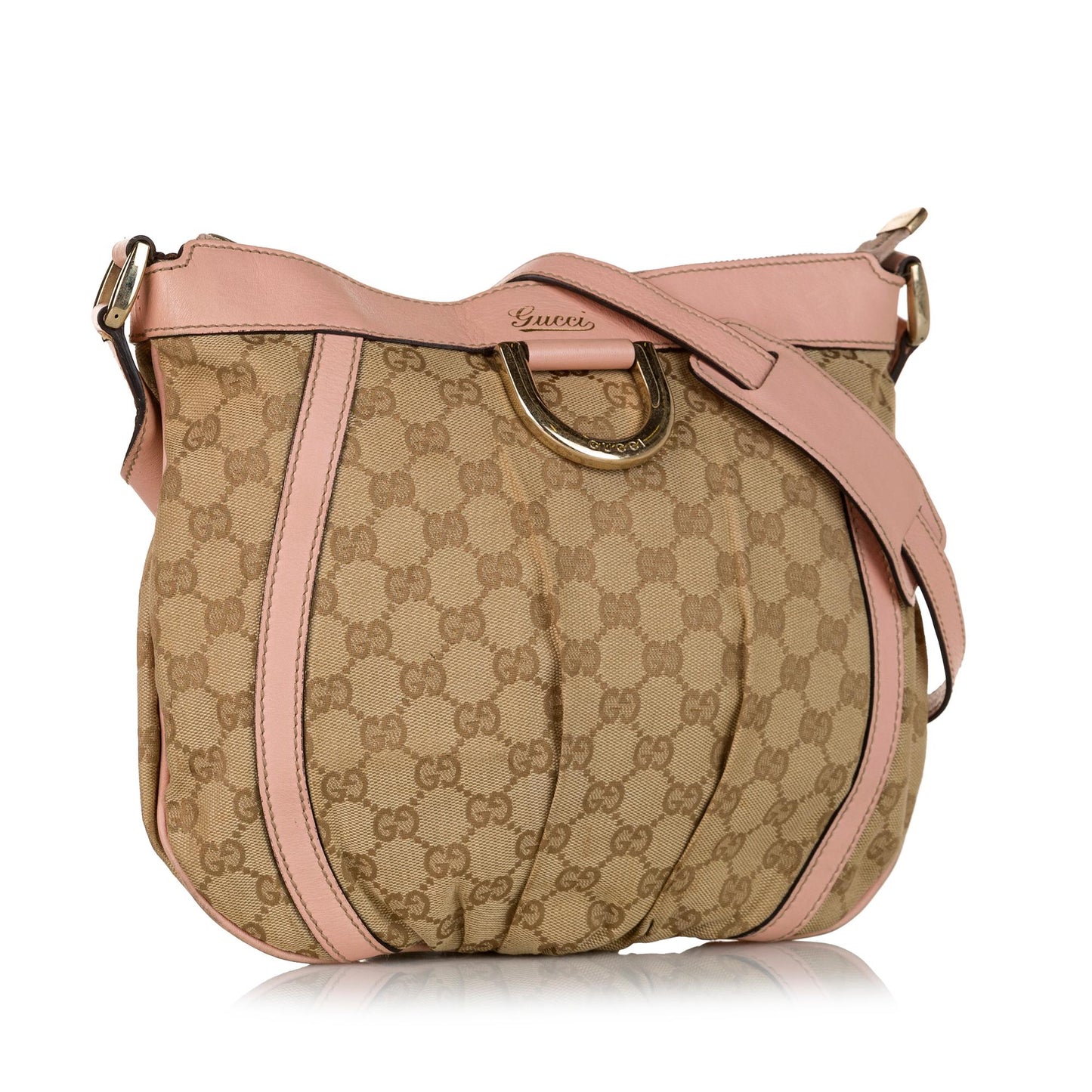 Gucci Abbey GG SHG Canvas Brown Crossbody Bag