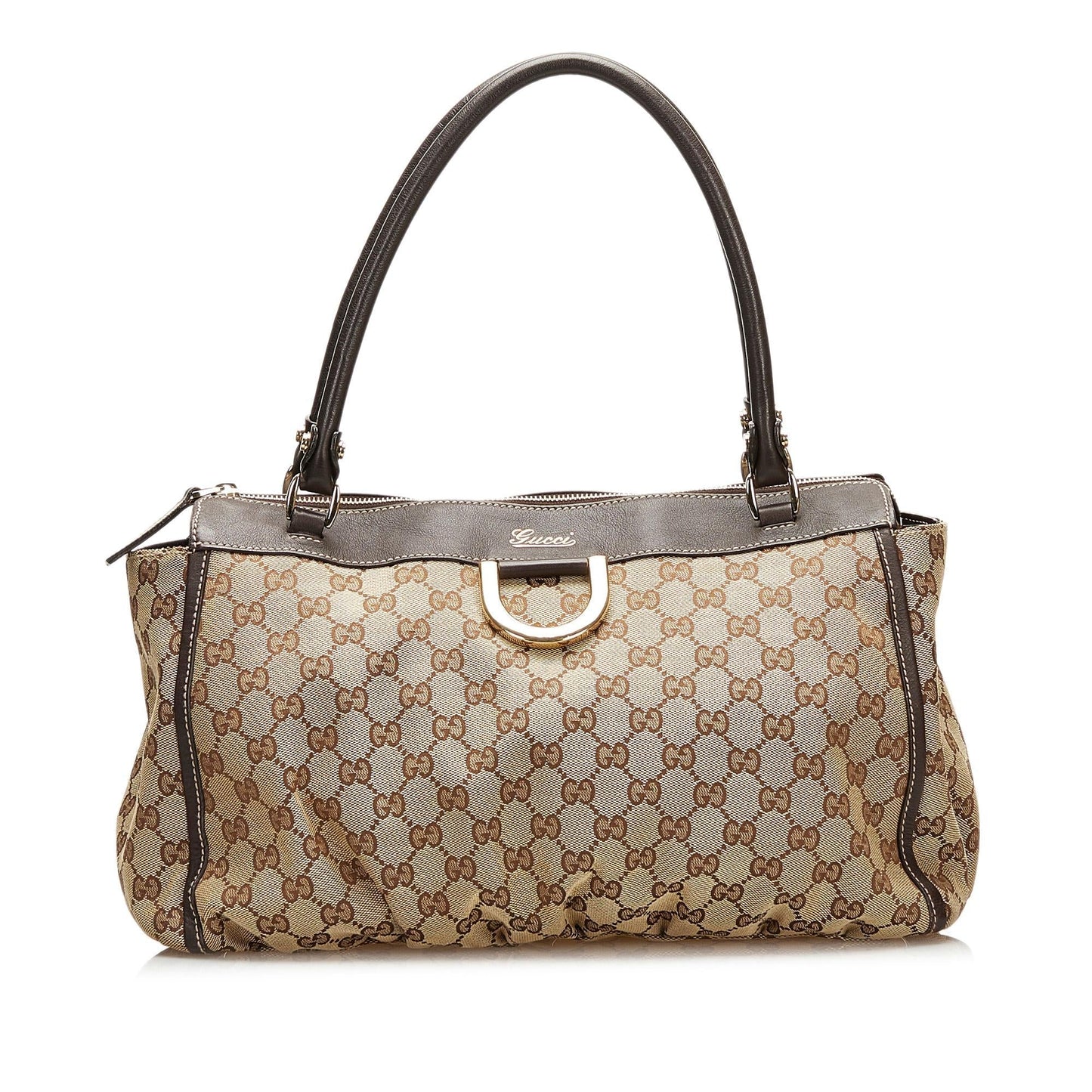 Gucci Abbey GG SHG Canvas Brown Shoulder Bag