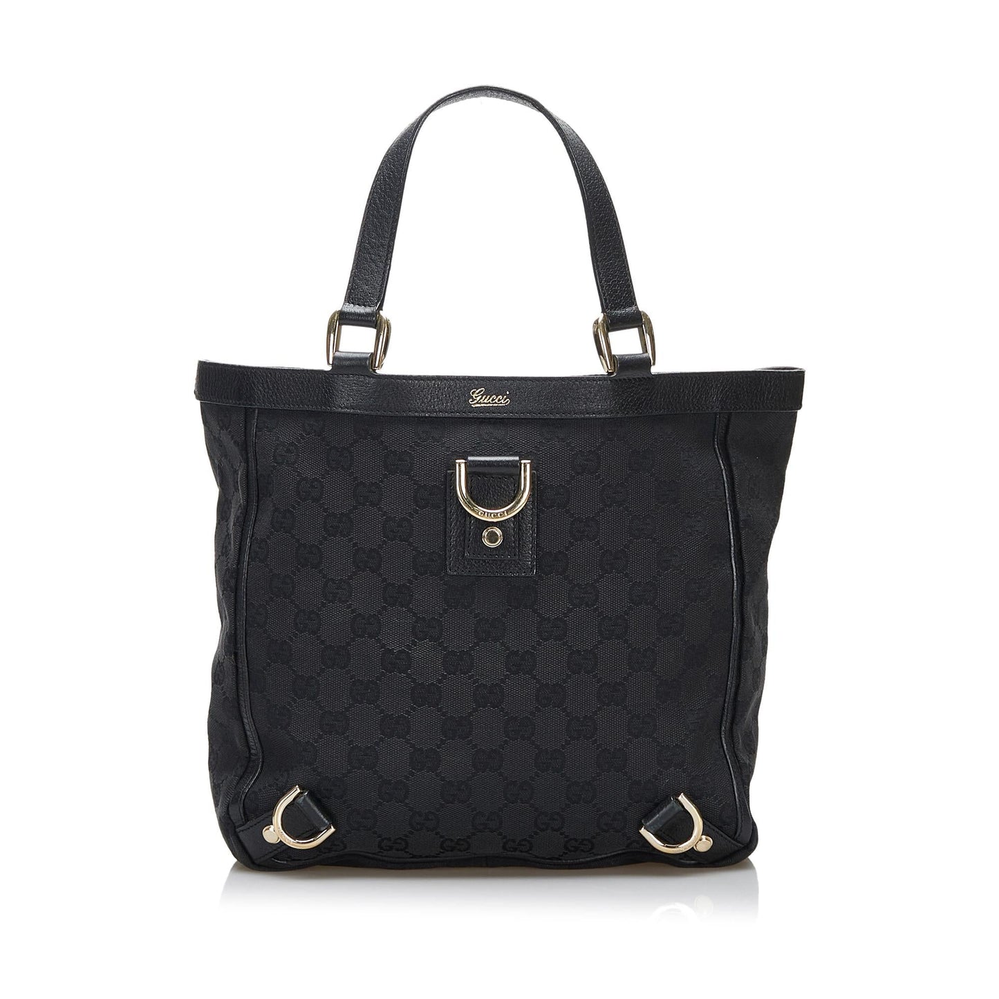 Gucci Abbey GG SHG-maqJoz Canvas Black Tote Bag