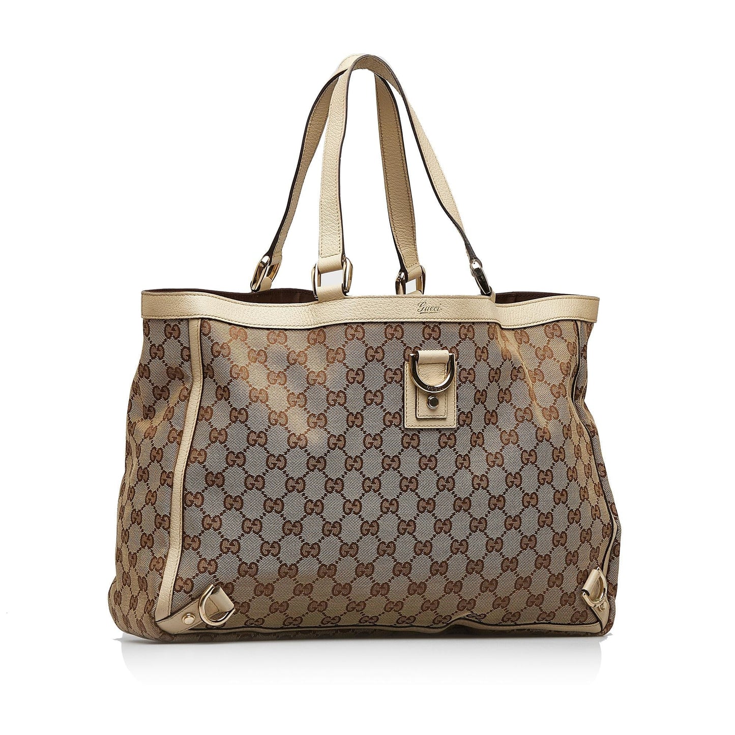 Gucci Abbey GG SHG-KlNn76 Canvas Brown Tote Bag