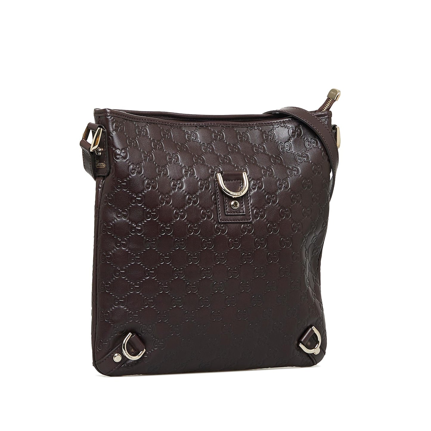 Gucci Abbey Guccissima SHG-2YK9DC Calf Brown Crossbody Bag