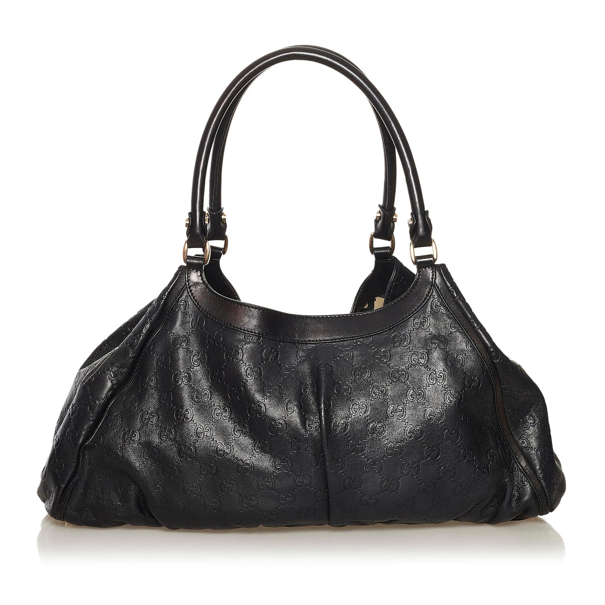 Gucci Abbey Guccissima SHG Calf Black Shoulder Bag