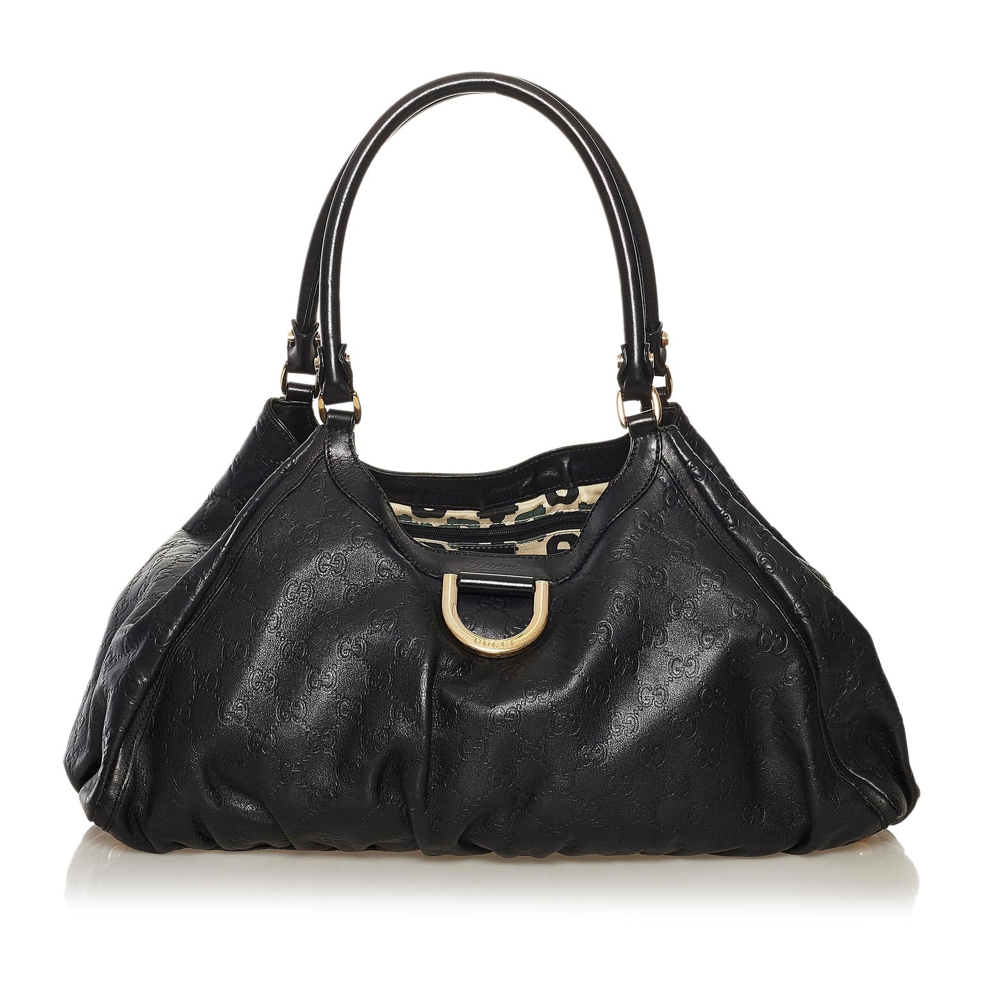 Gucci Abbey Guccissima SHG Calf Black Shoulder Bag