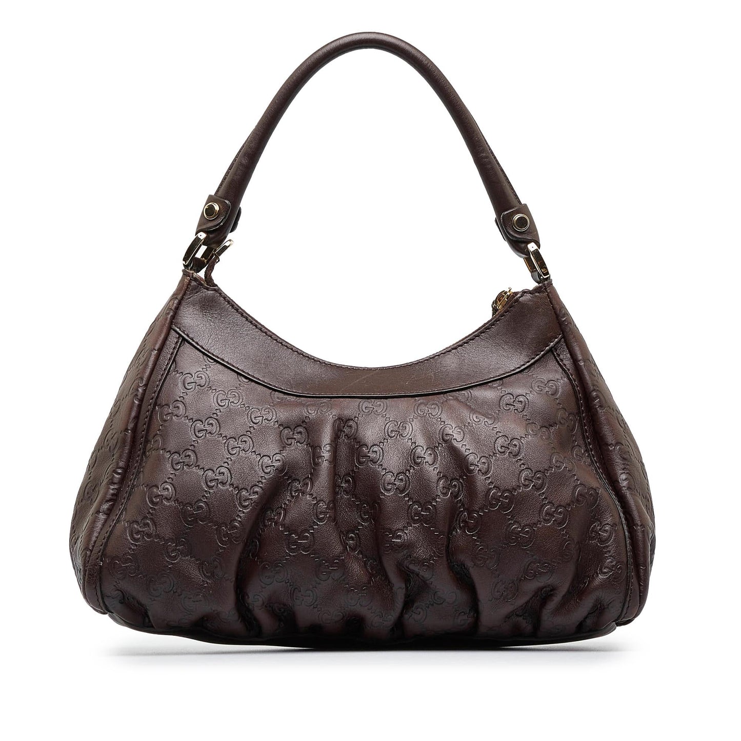 Gucci Abbey Guccissima SHG-NokMiC Calf Brown Shoulder Bag