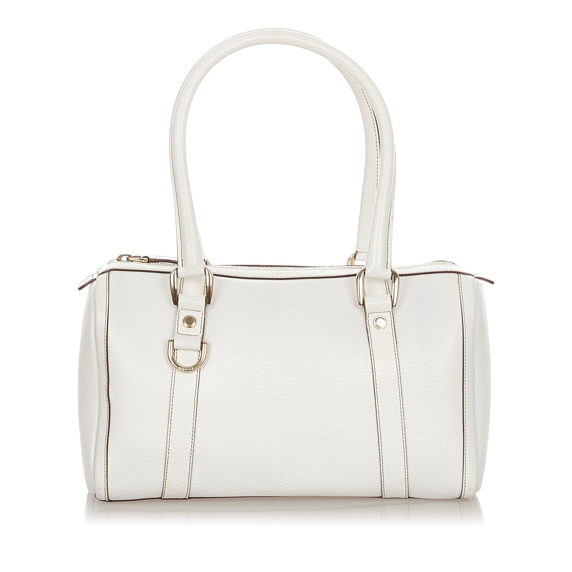 Gucci Abbey Leather Boston Bag (SHG-21500)