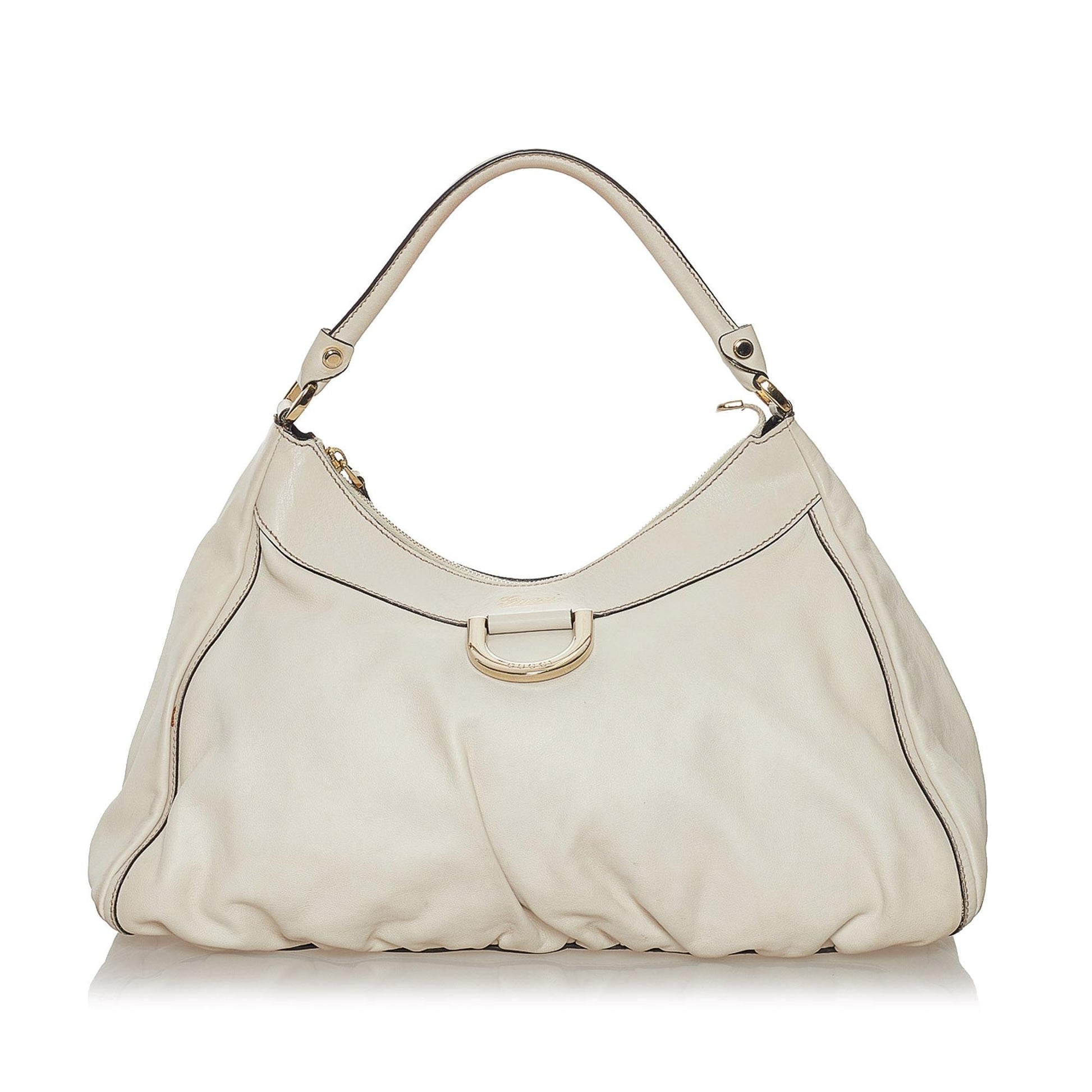 Gucci Abbey SHG Leather Calf White Shoulder Bag