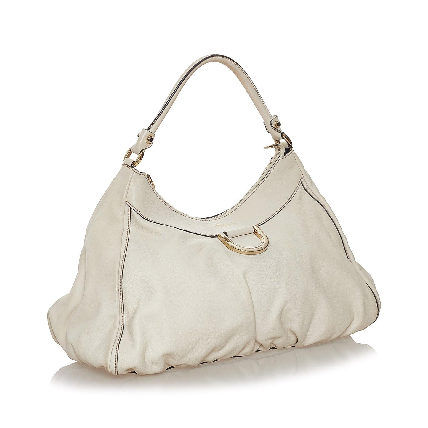 Gucci Abbey SHG Leather Calf White Shoulder Bag