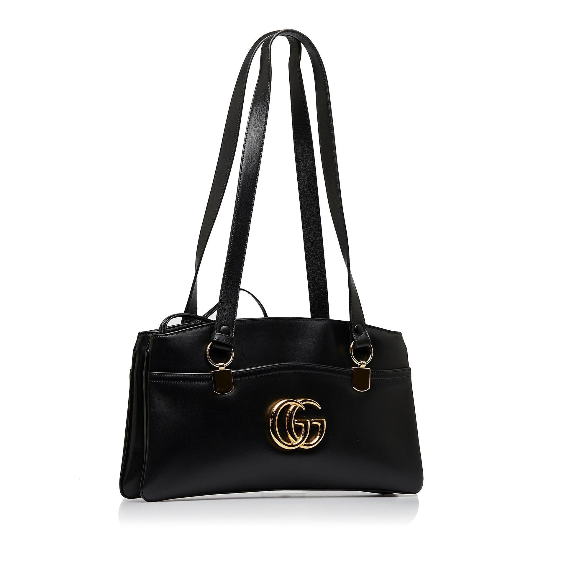 Gucci Arli SHG-Xr3sbA Calf Black Satchel Bag