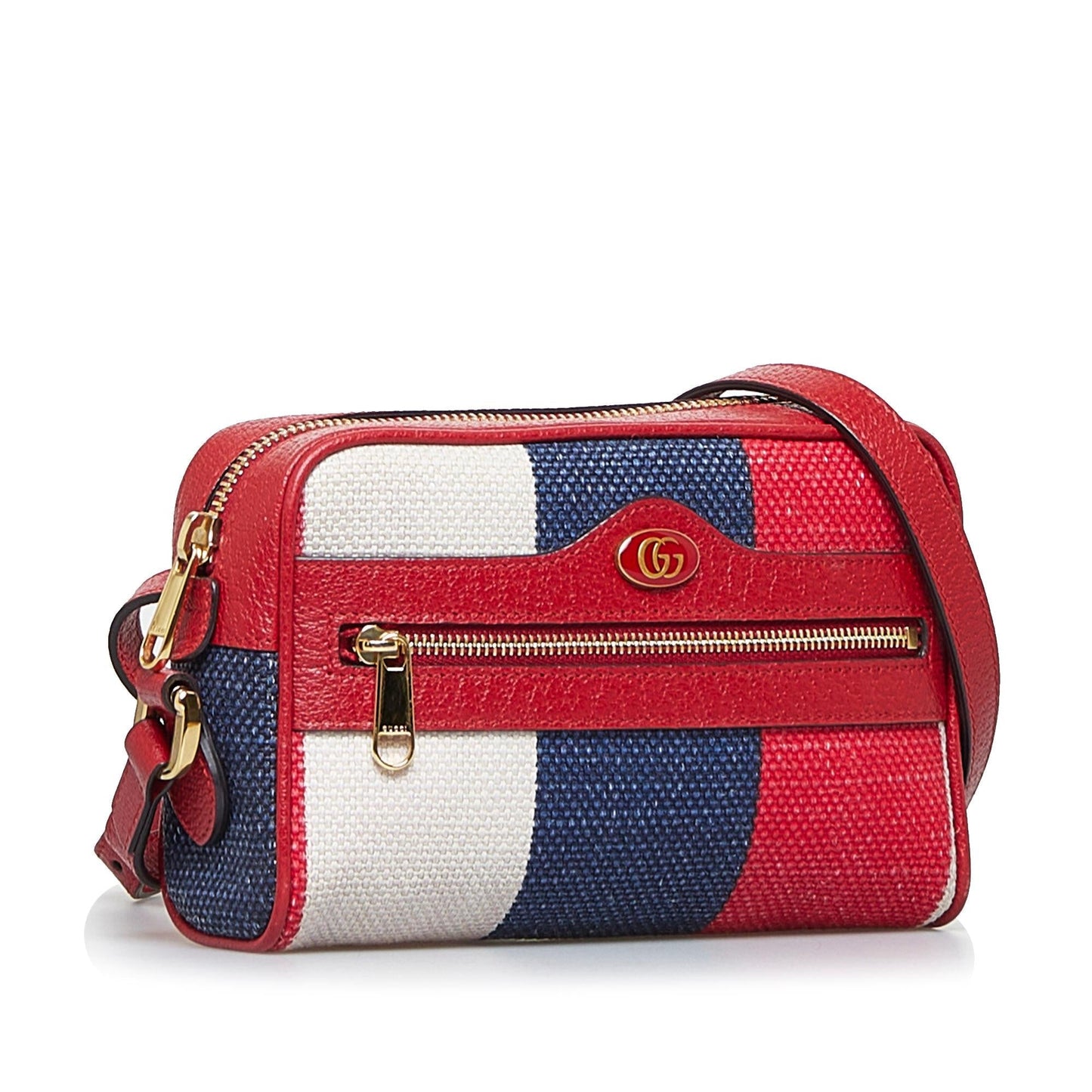 Gucci Baiadera SHG-PmGDJn Canvas Calf Red Crossbody Bag