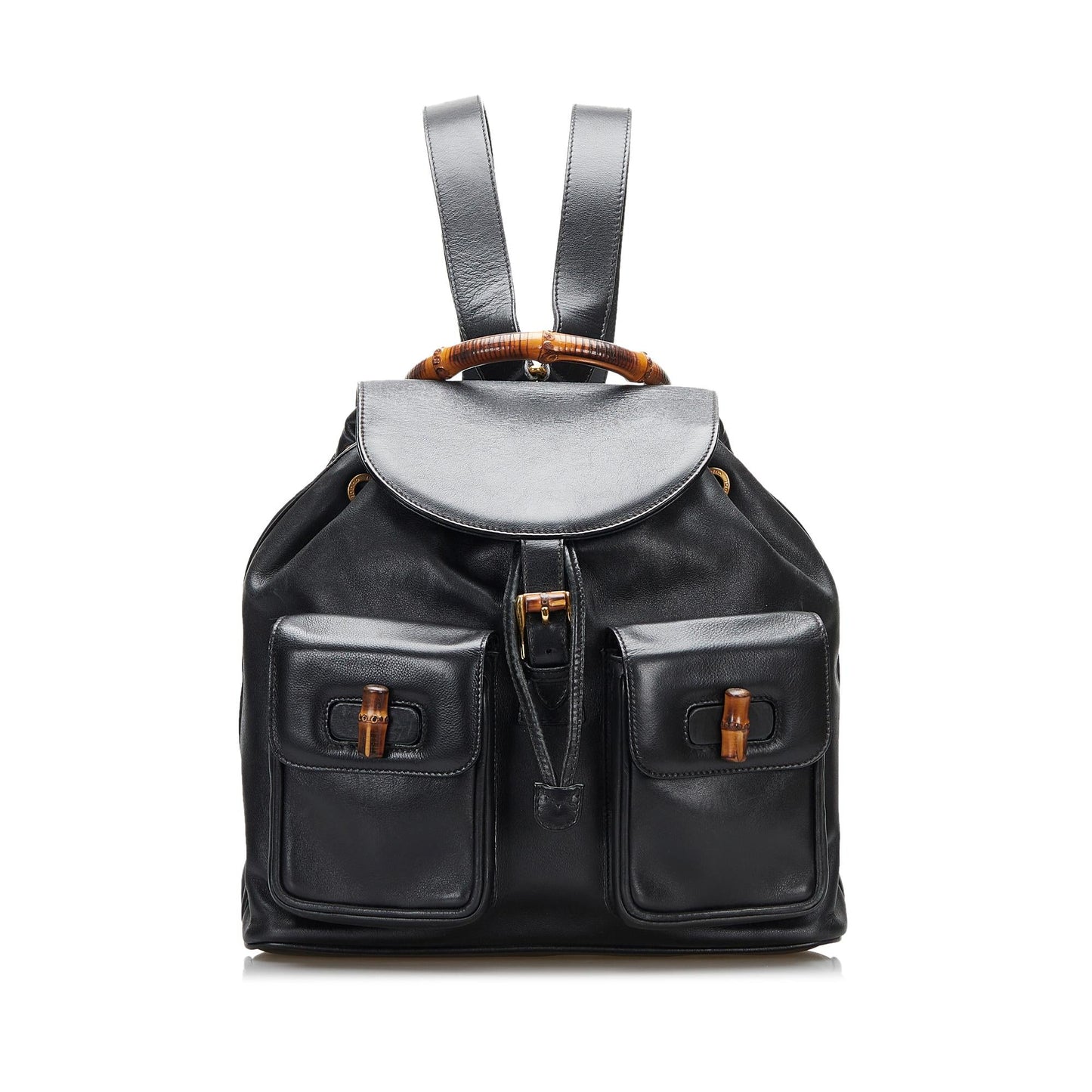 Gucci Bamboo Backpack SHG-FAWTSG Calf Black
