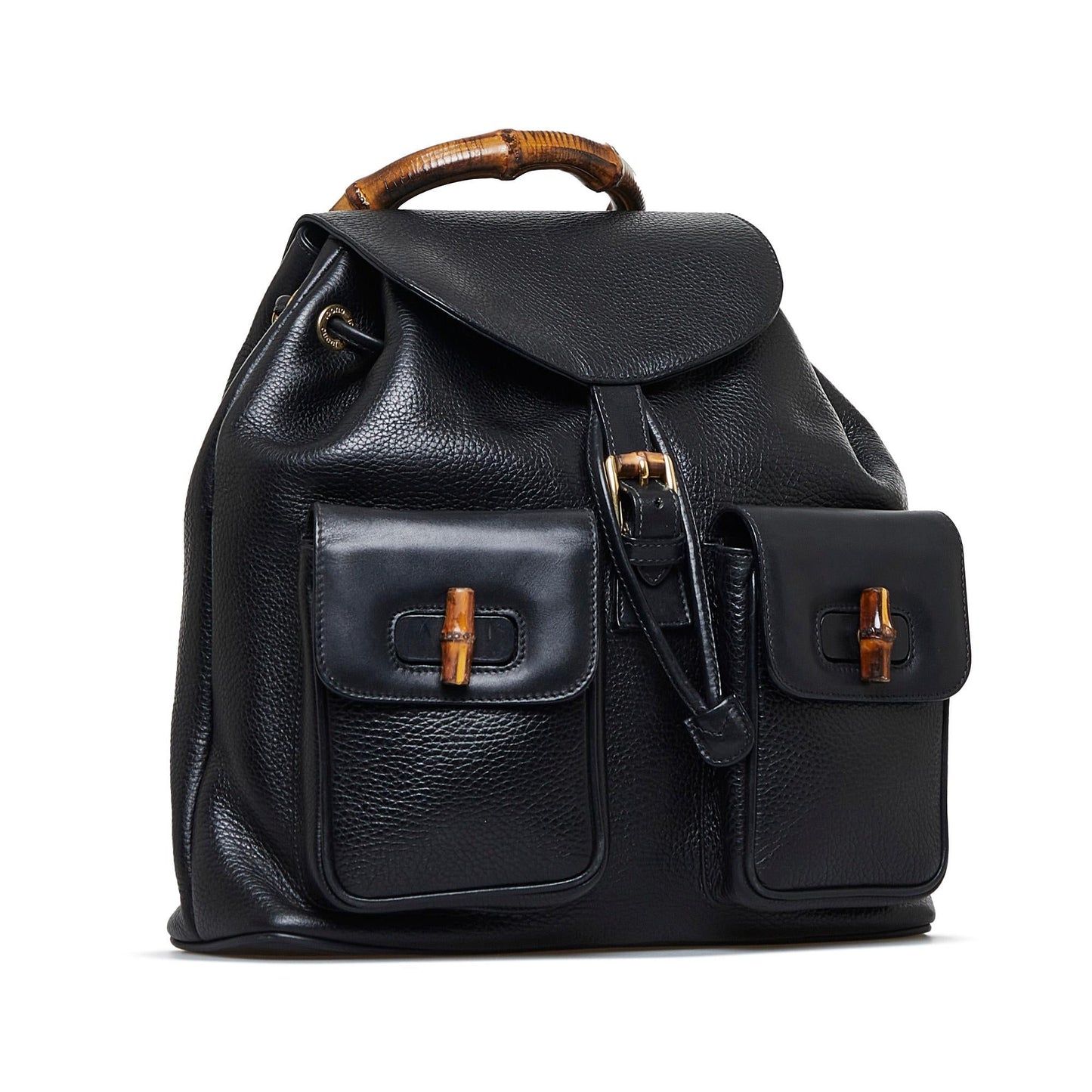 Gucci Bamboo Backpack SHG-US5cFc Calf Black