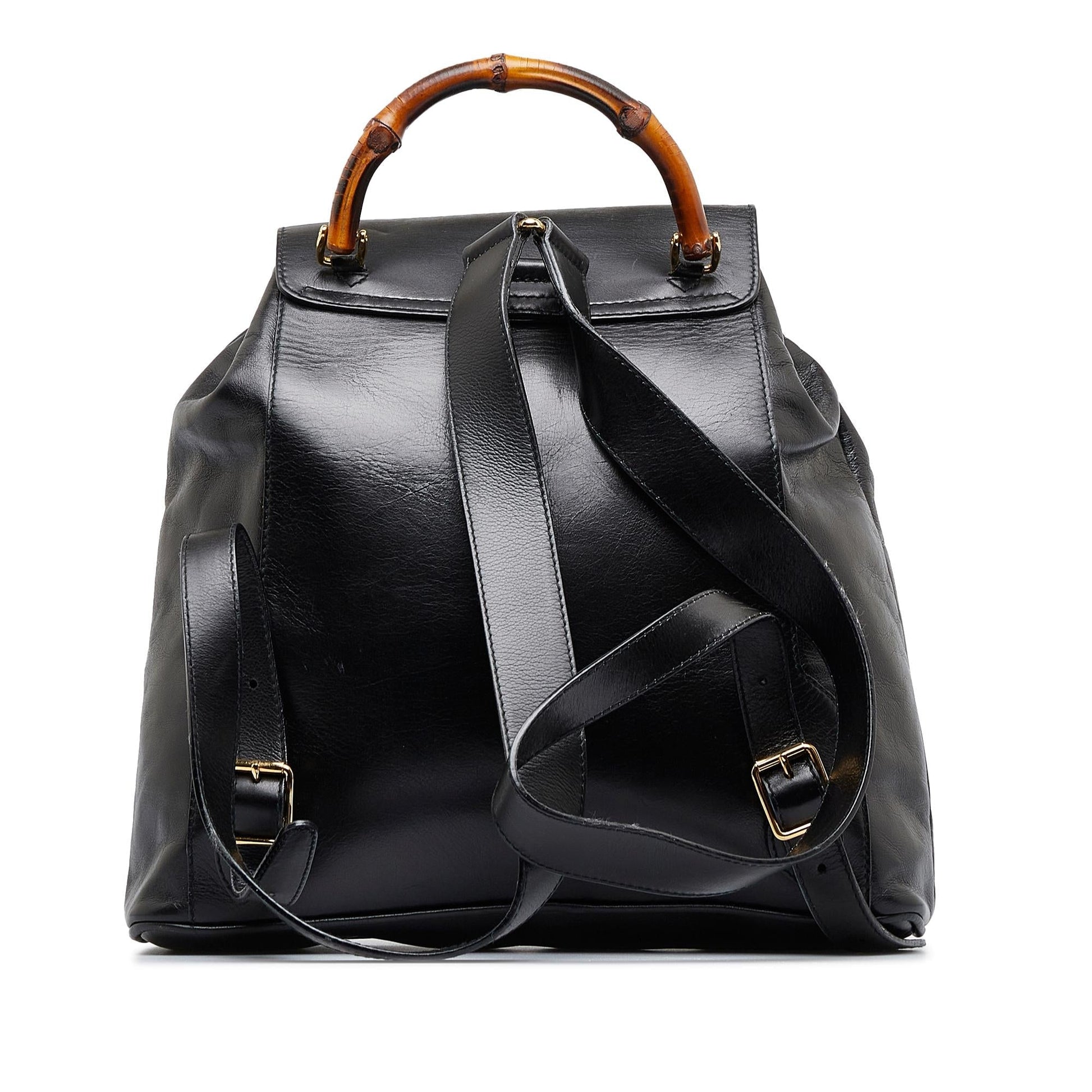 Gucci Bamboo Backpack SHG-yxcb3j Calf Black