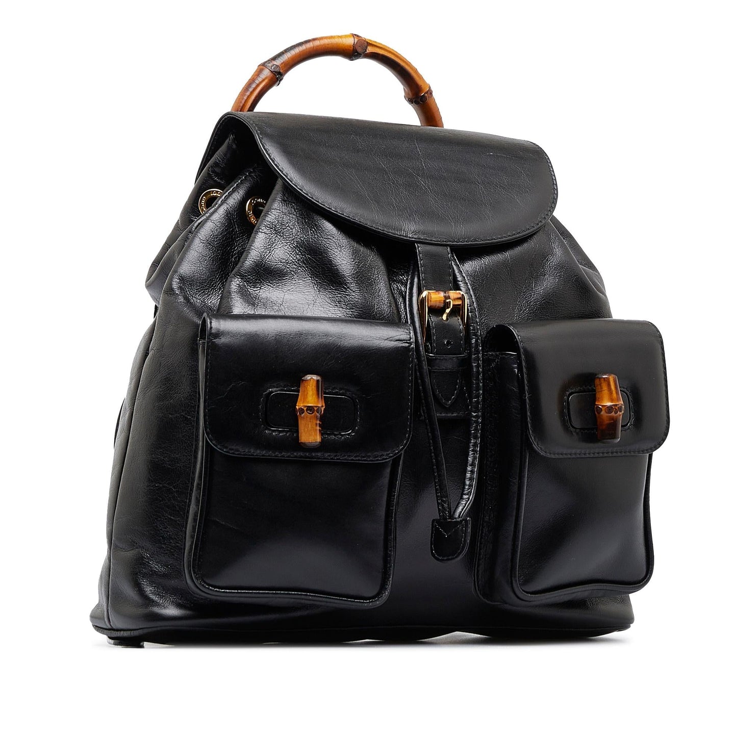 Gucci Bamboo Backpack SHG-yxcb3j Calf Black