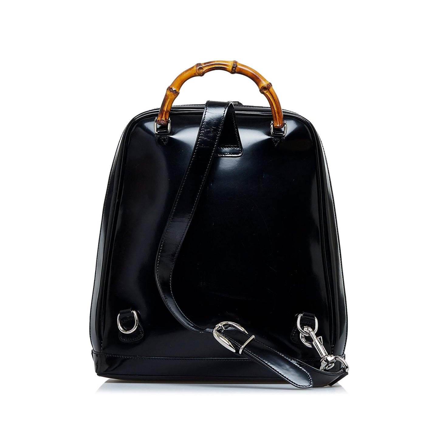 Gucci Bamboo Backpack SHG-BbeV0B Nylon Black