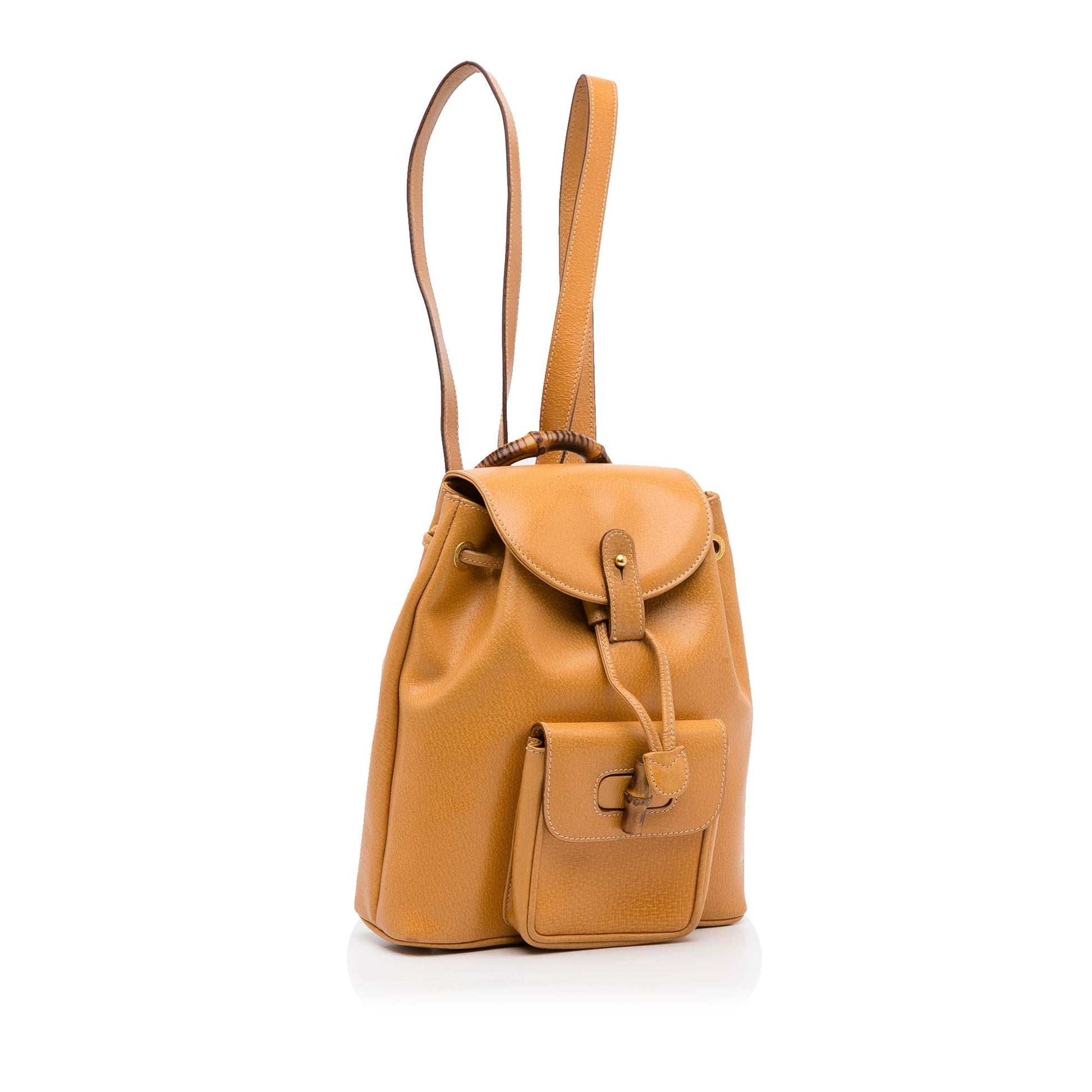 Gucci Bamboo Backpack SHG-rO7cvV Calf Brown