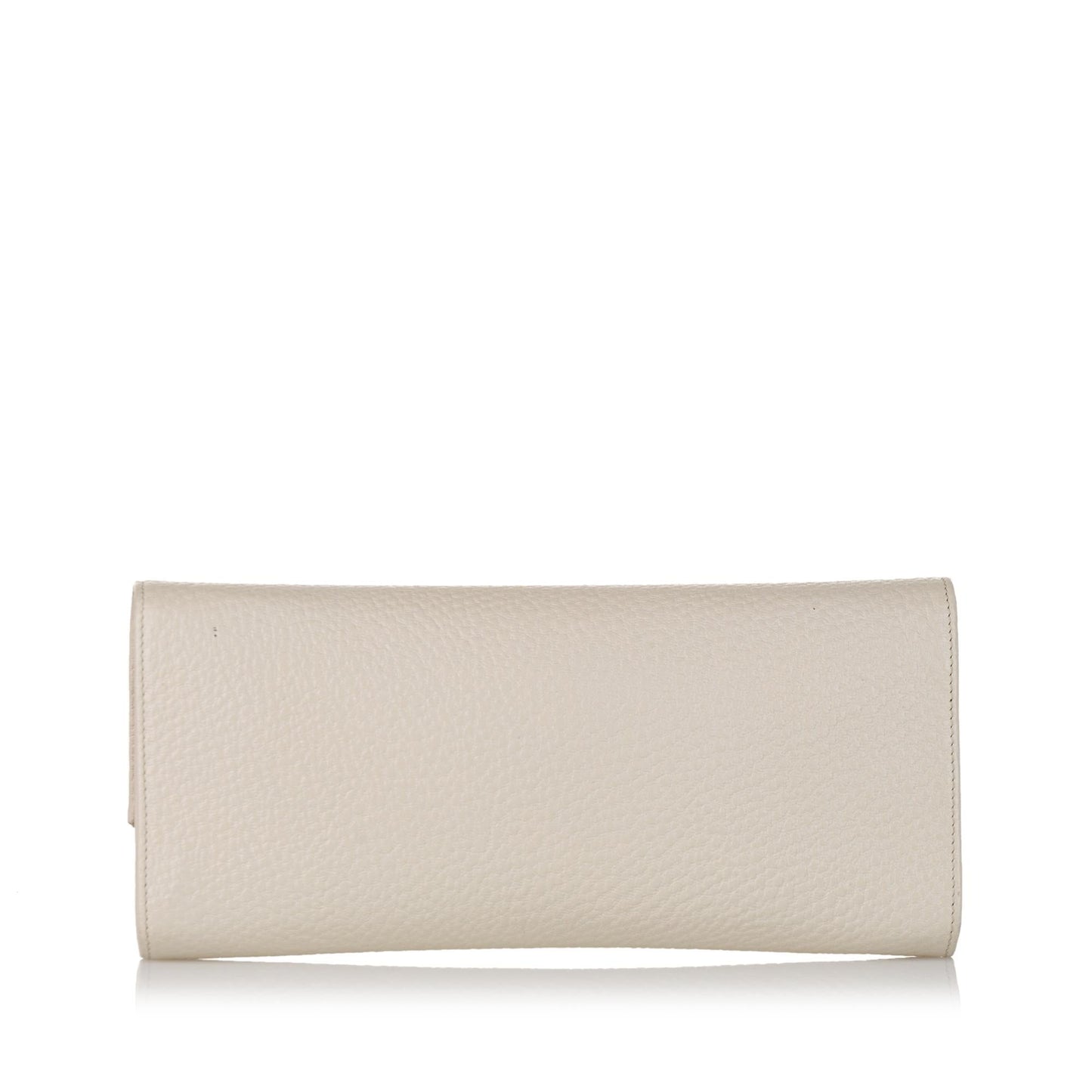 Gucci Bamboo Bar SHG Calf White Crossbody Bag