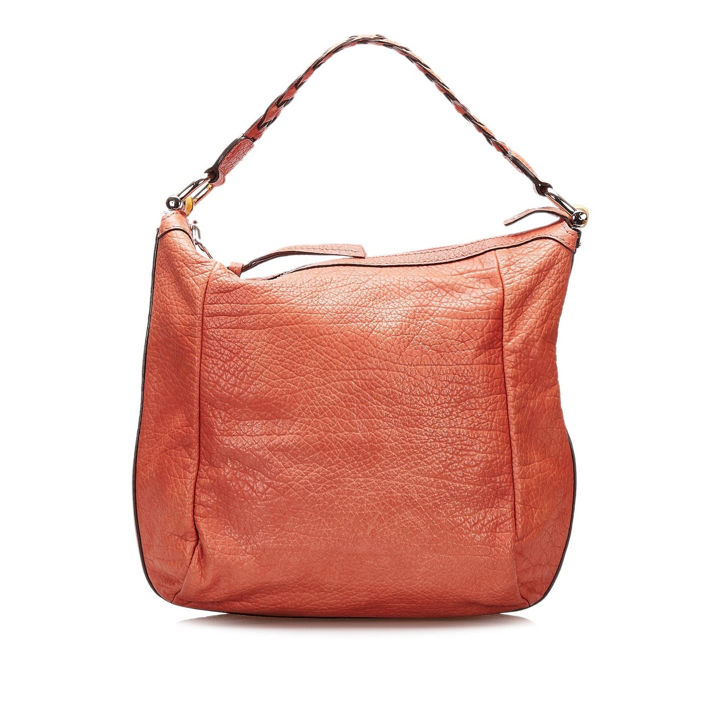 Gucci Bamboo Bar SHG Calf Orange Shoulder Bag