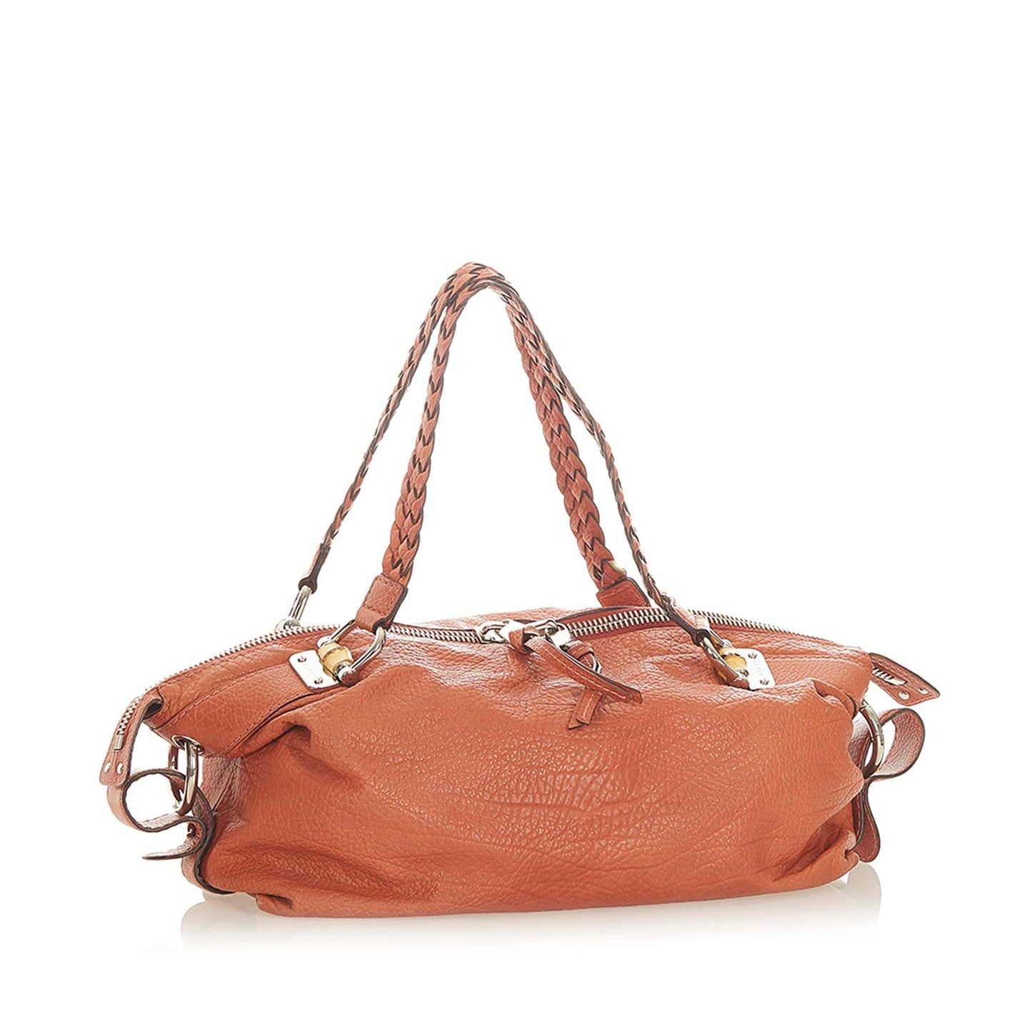 Gucci Bamboo Bar SHG Calf Brown Shoulder Bag