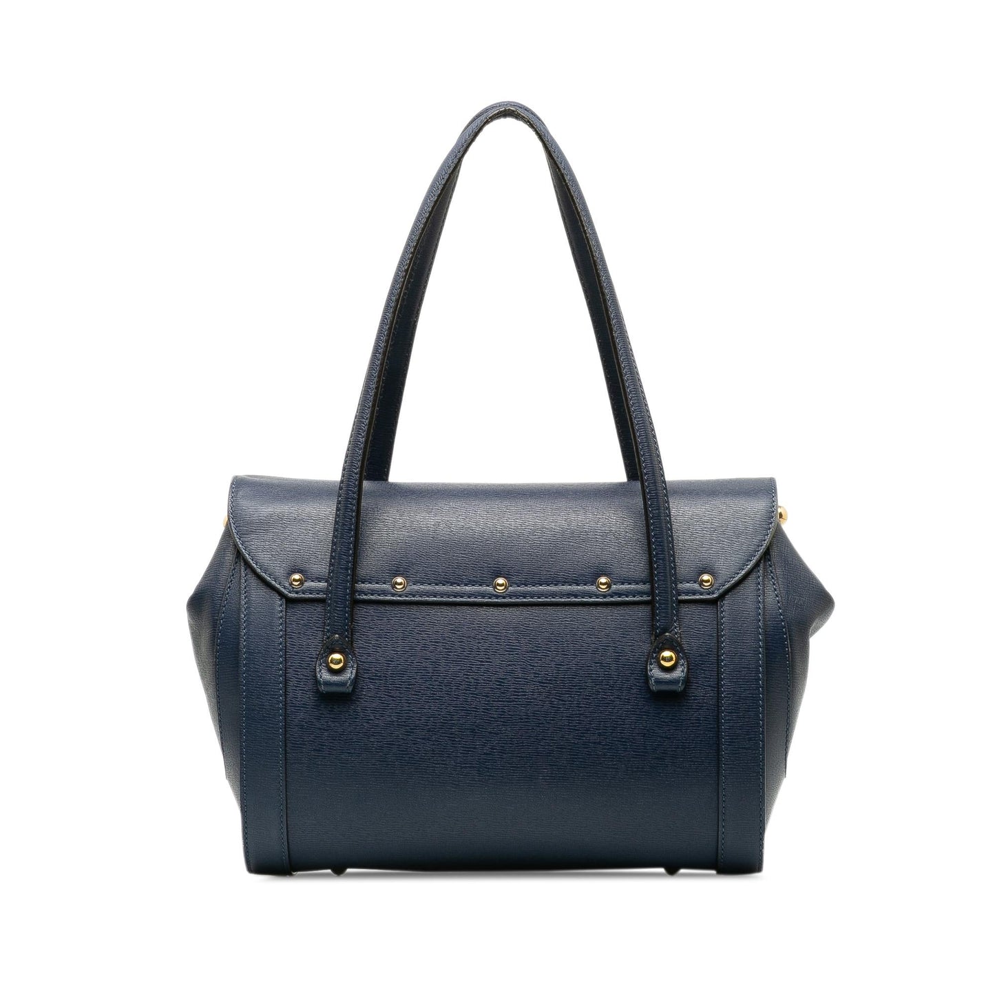 Gucci Bamboo Bullet SHG-T8uI5q Calf Blue Top Handle Shoulder Bag