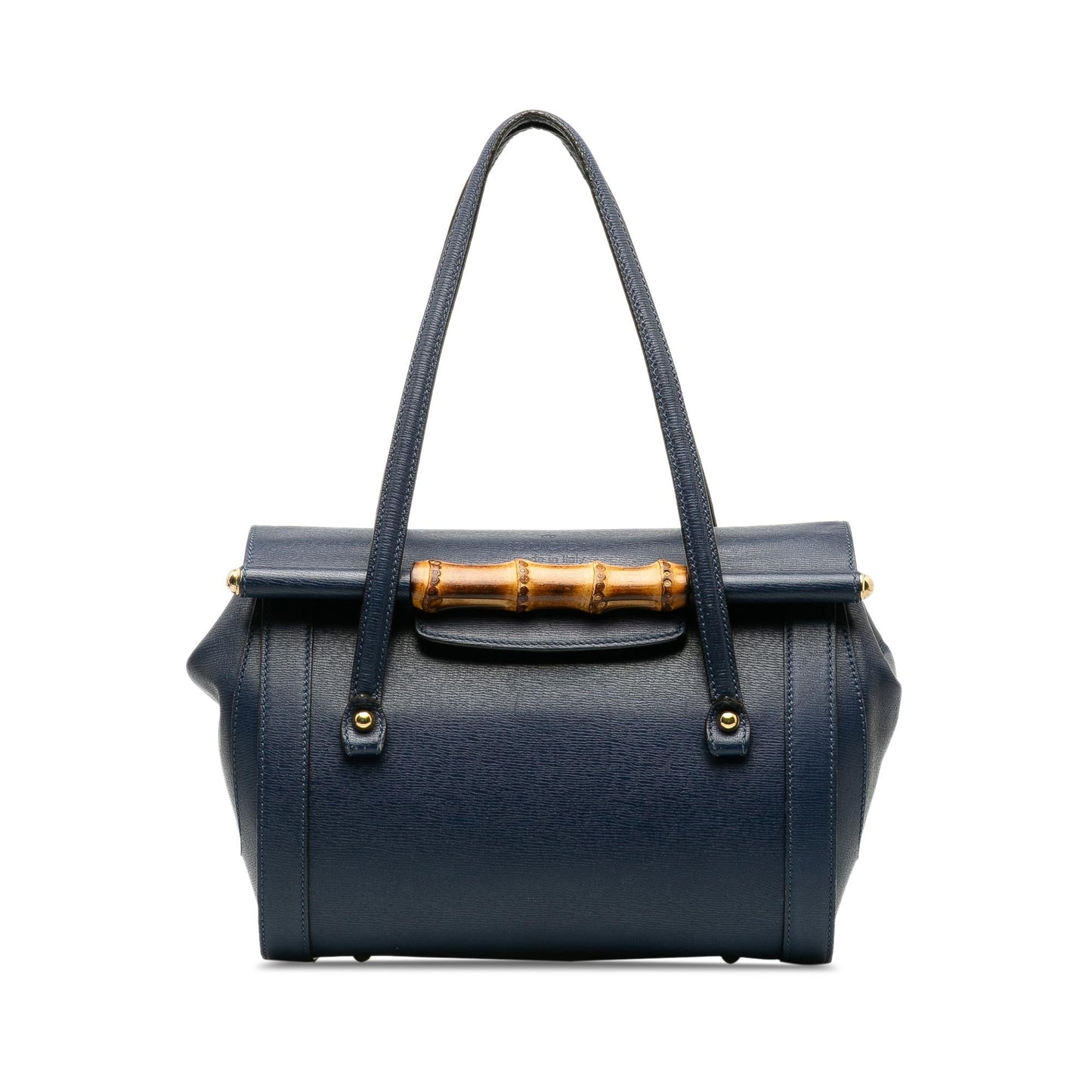 Gucci Bamboo Bullet SHG-T8uI5q Calf Blue Top Handle Shoulder Bag