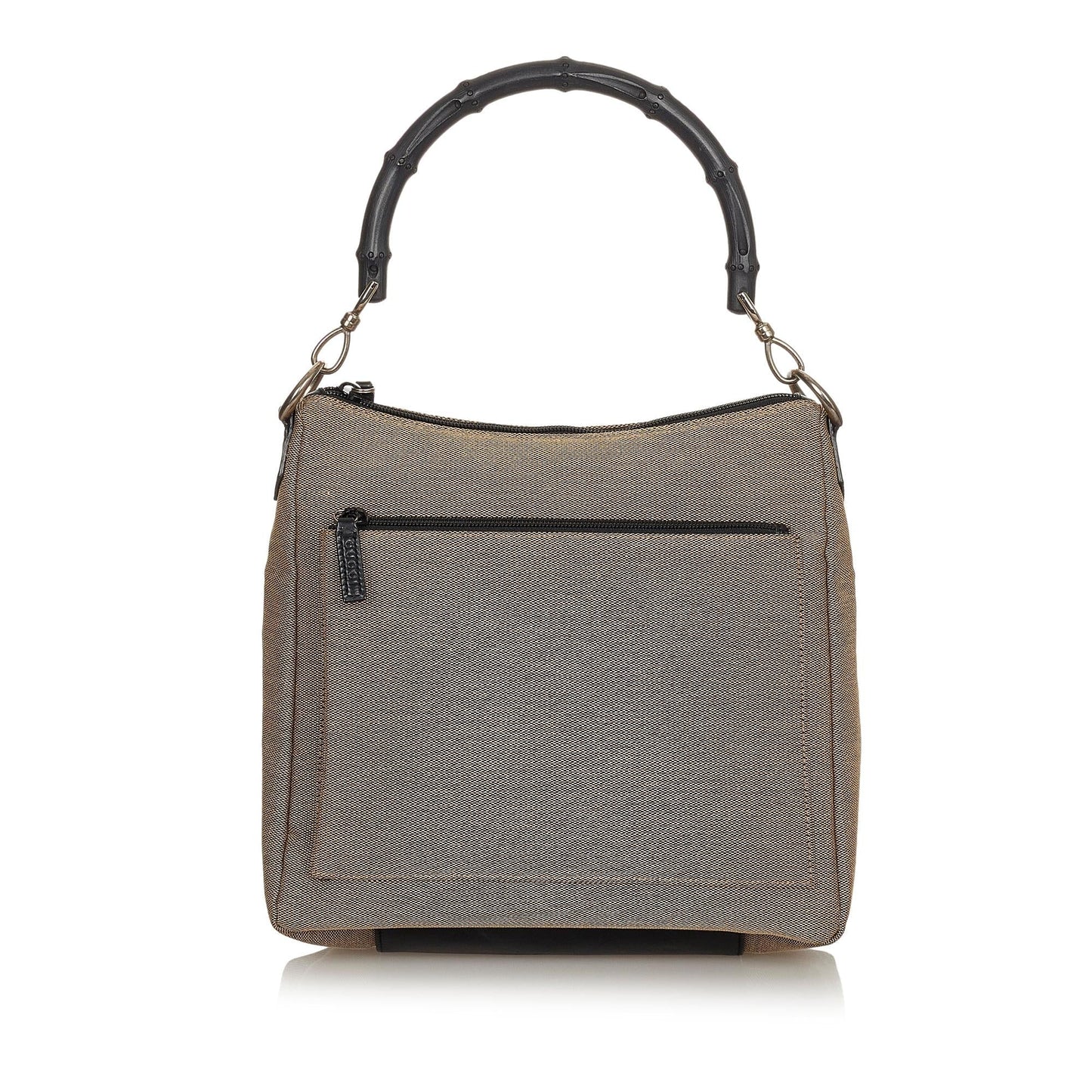 Gucci Bamboo SHG-fCN2xU Canvas Brown Satchel Bag