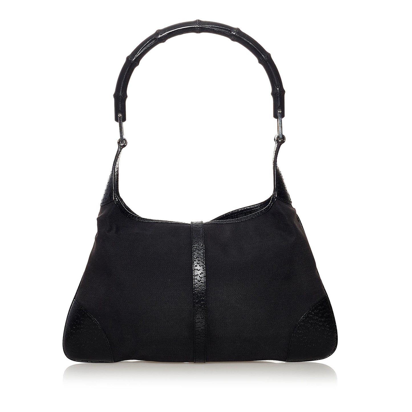 Gucci Bamboo Jackie SHG Canvas Black Shoulder Bag Bag Shg