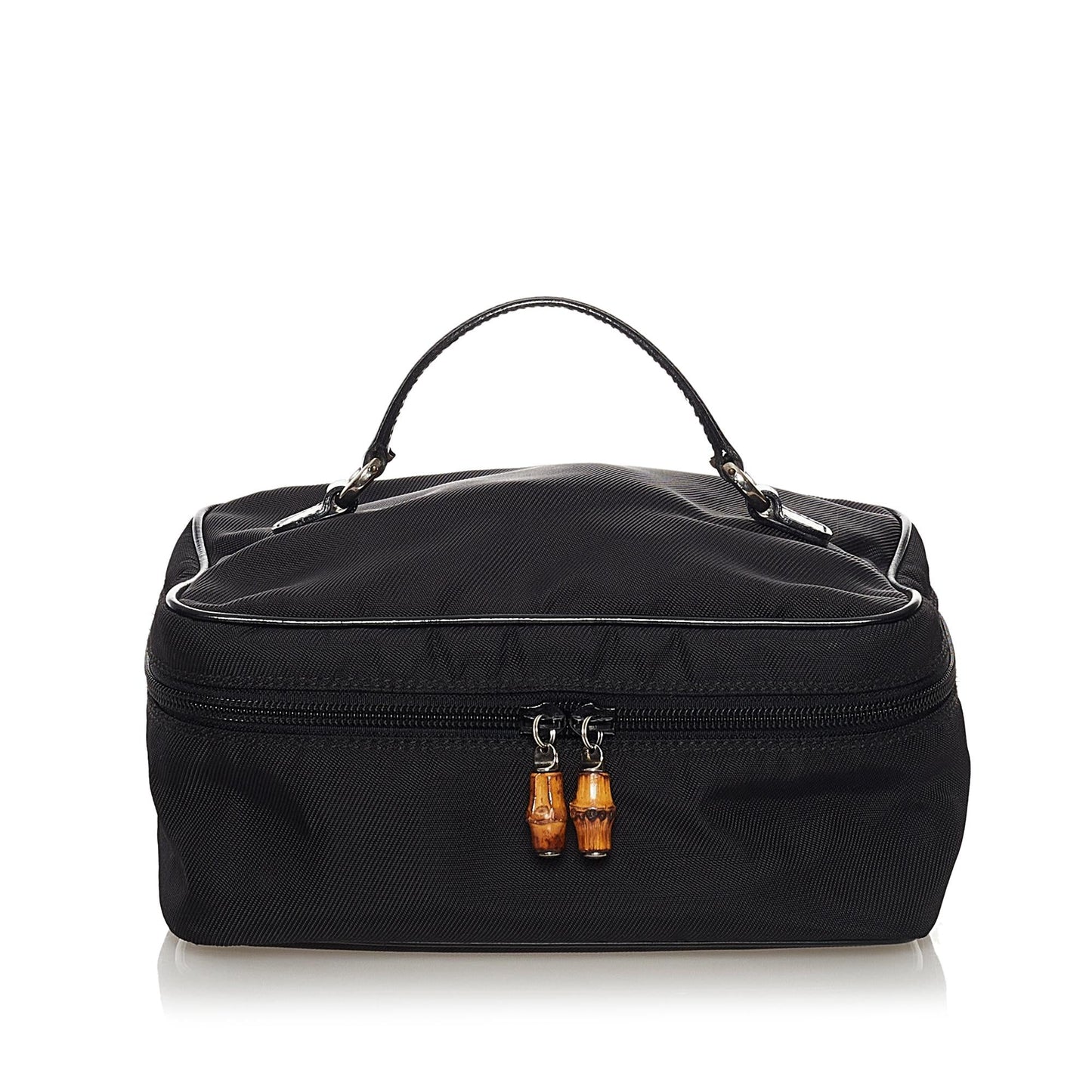 Gucci Bamboo Vanity SHG Canvas Black Handbag