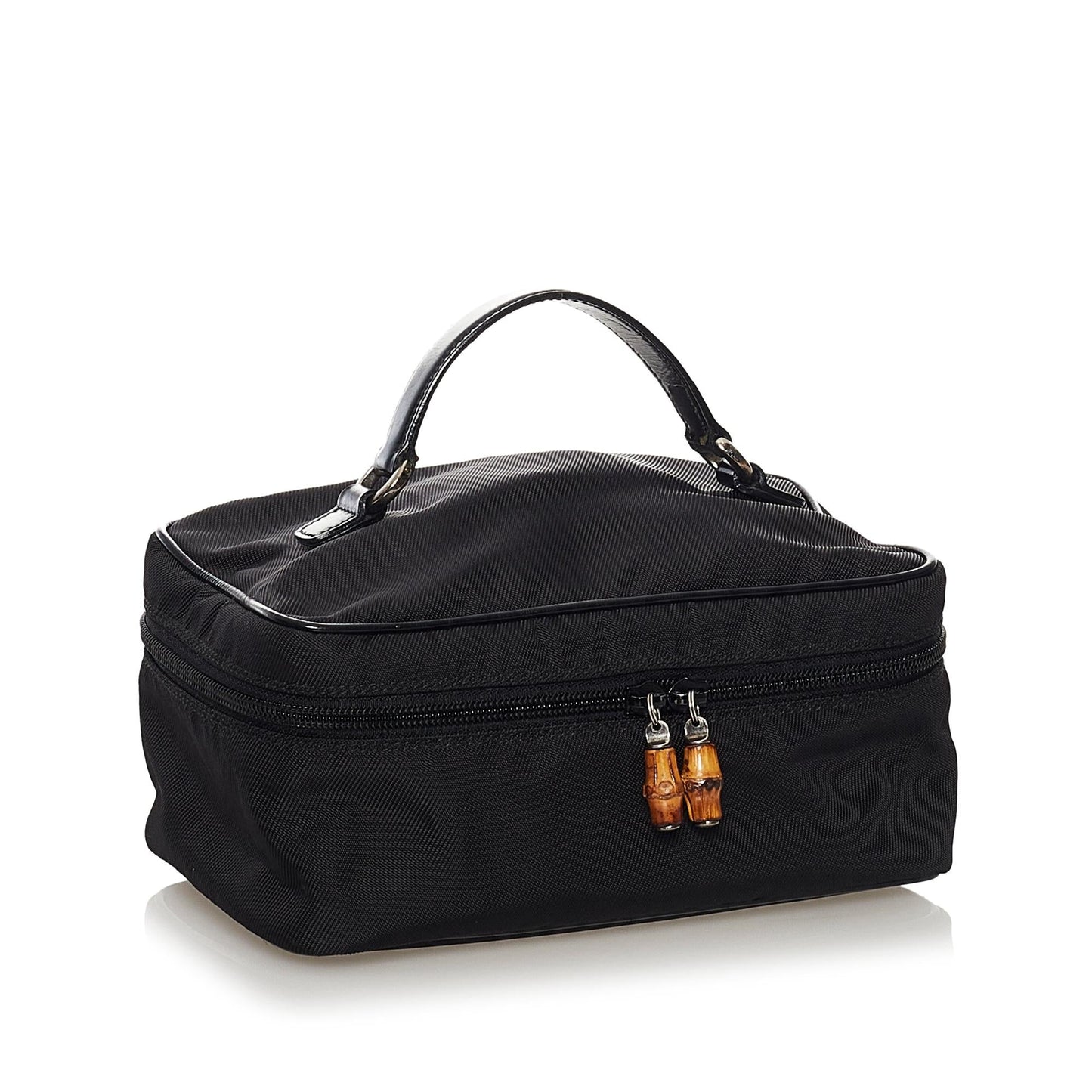 Gucci Bamboo Vanity SHG Canvas Black Handbag