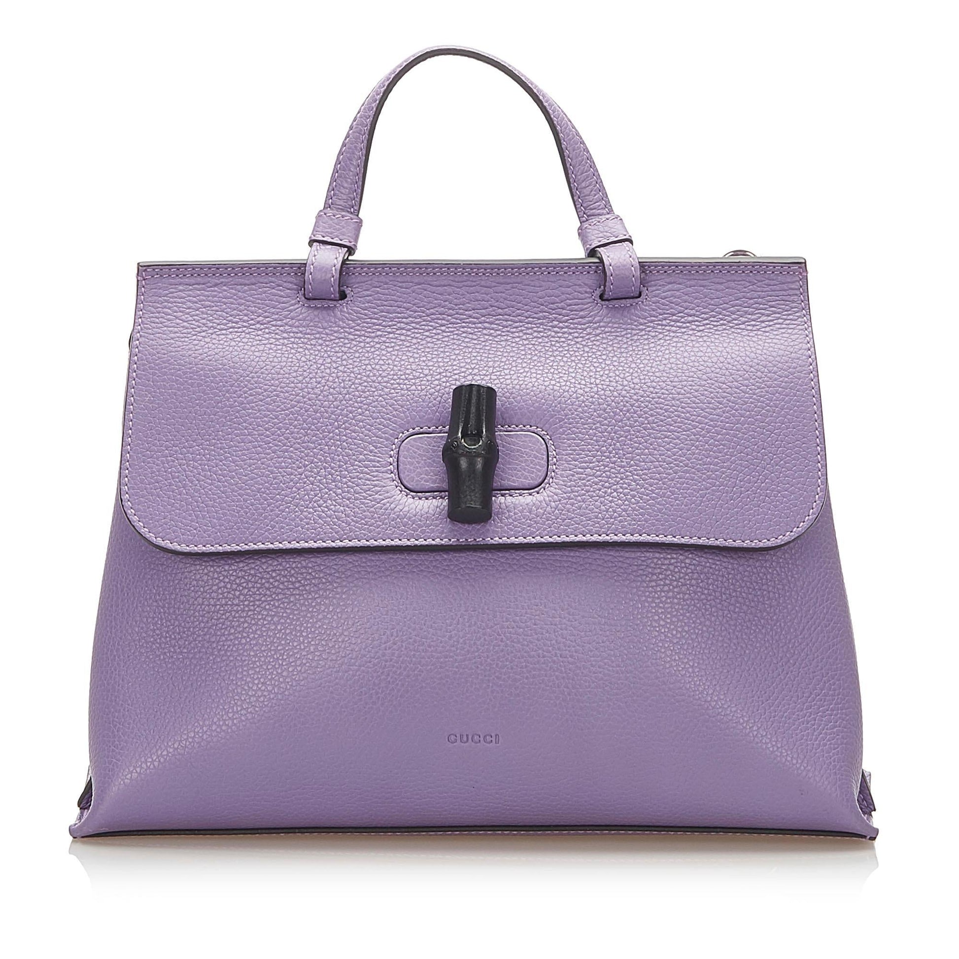 Gucci Bamboo Daily SHG Leather Calf Satchel Bag