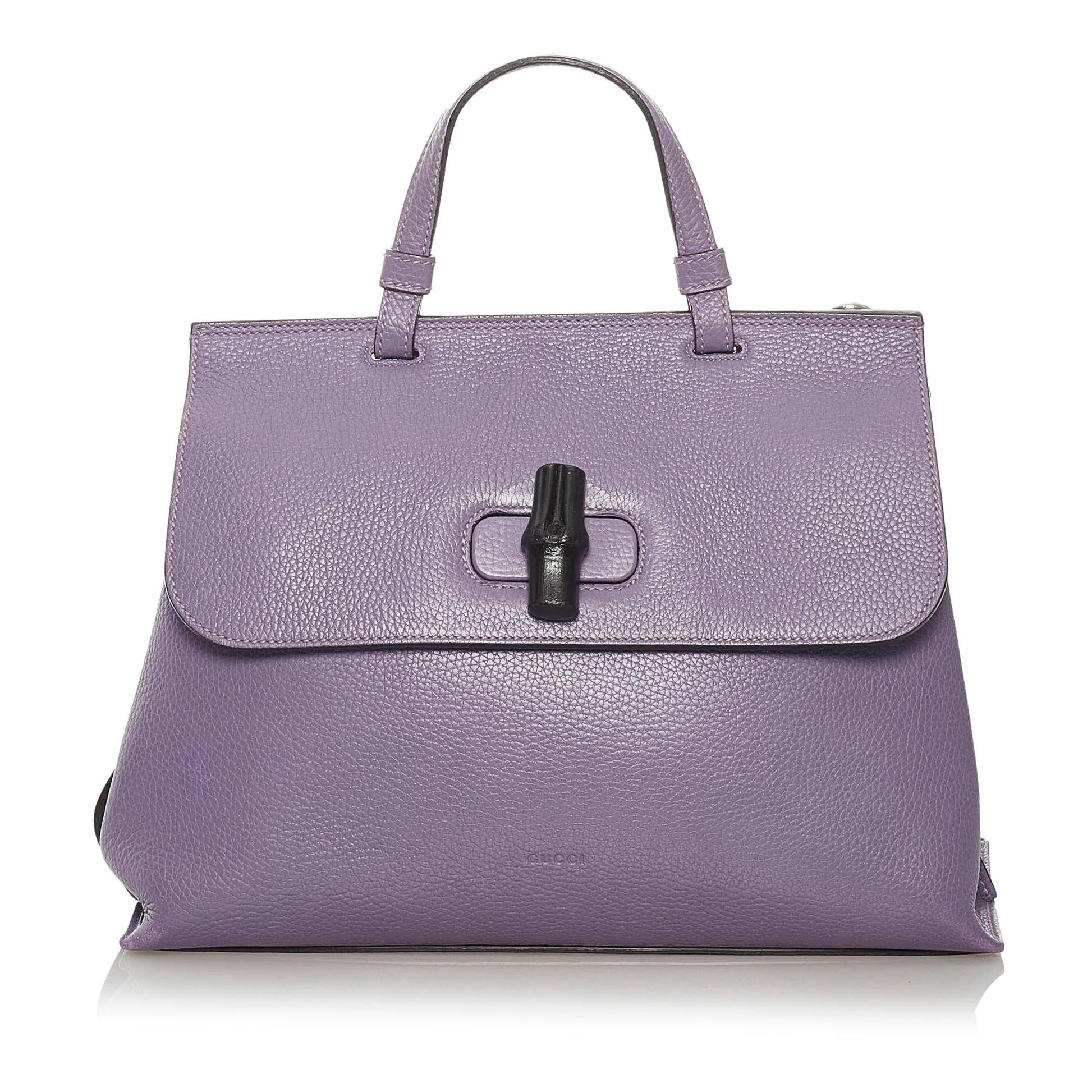 Gucci Bamboo Daily SHG Leather Calf Satchel Bag Satchel Shg
