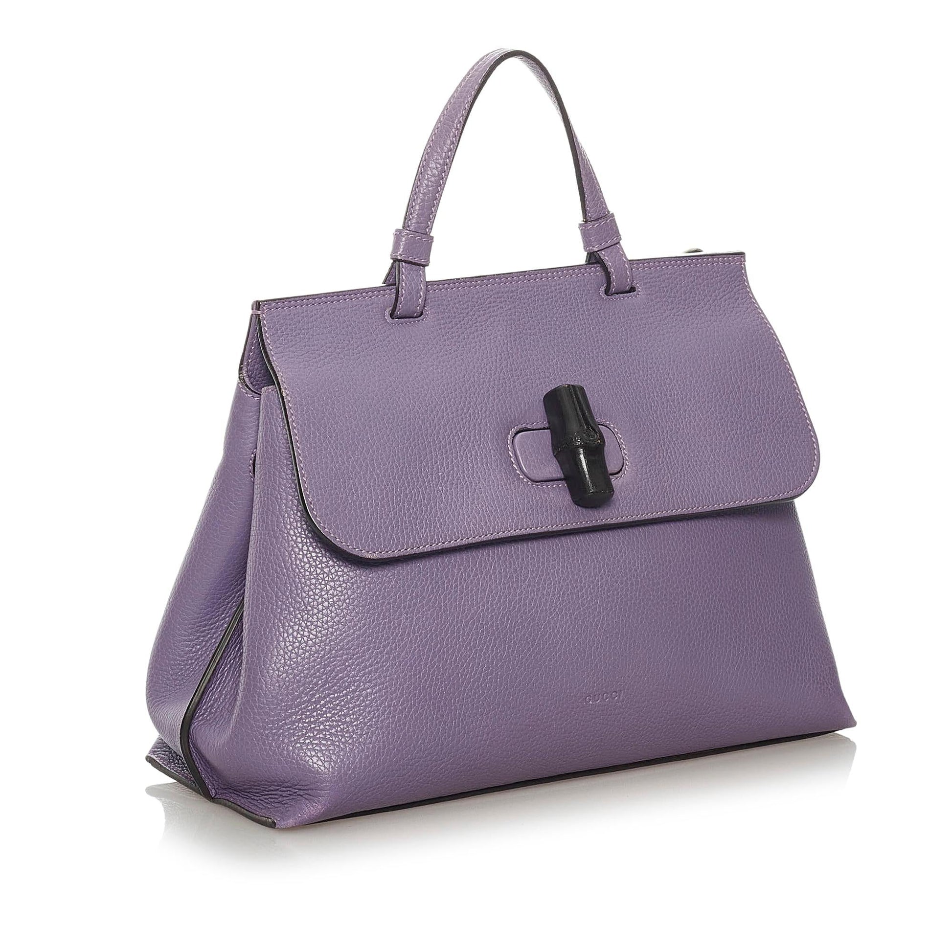 Gucci Bamboo Daily SHG Leather Calf Satchel Bag Satchel Shg
