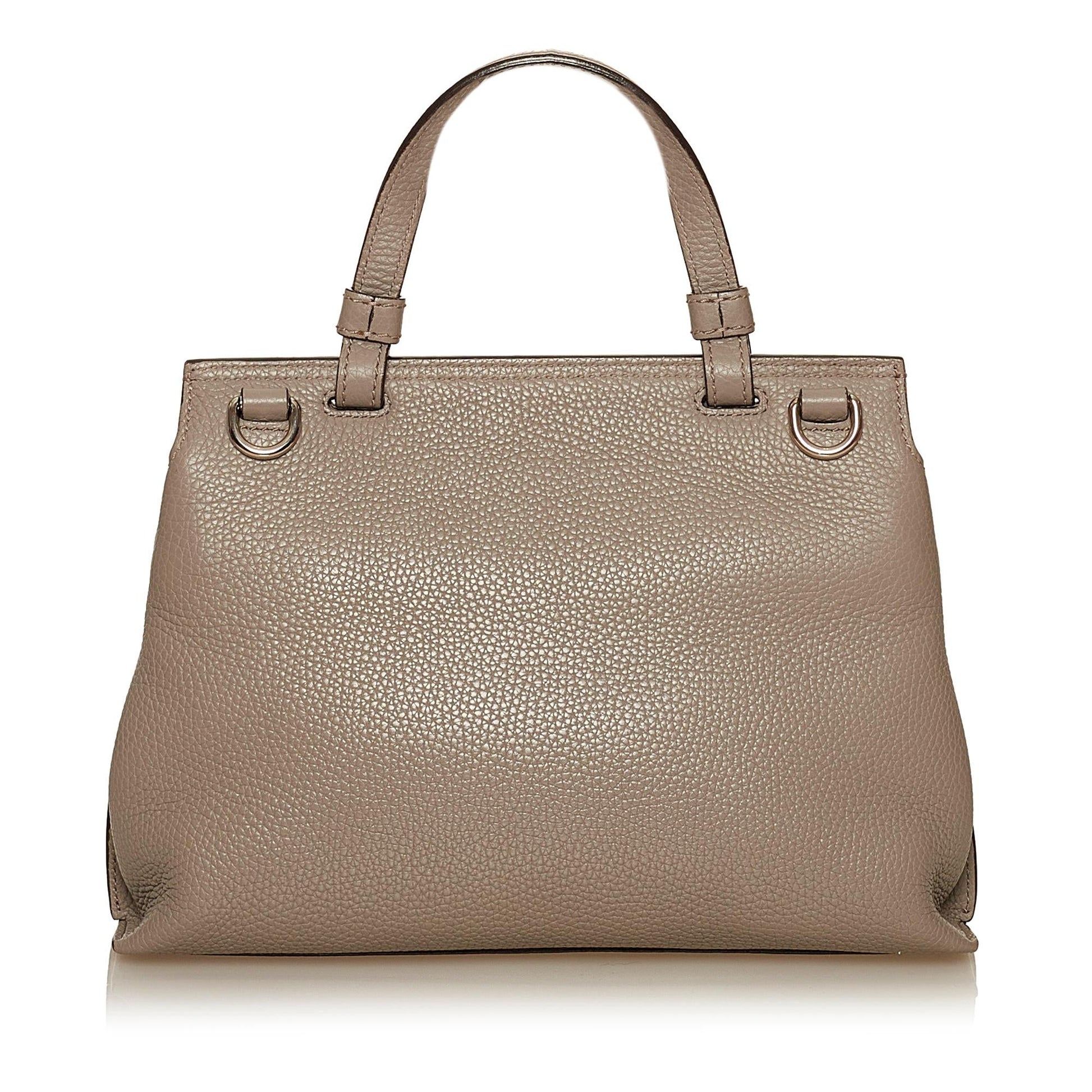 Gucci Bamboo Daily SHG Leather Calf Grey Satchel Bag 3