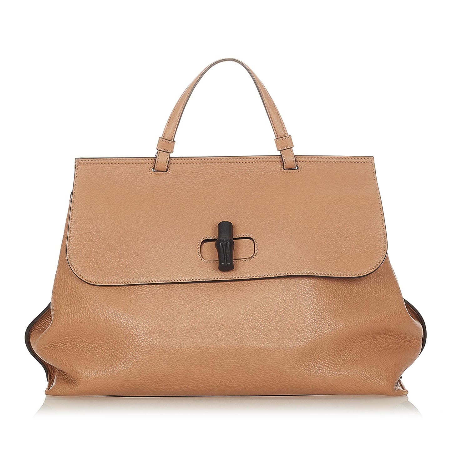Gucci Bamboo Daily SHG Leather Calf Brown Satchel Bag 6
