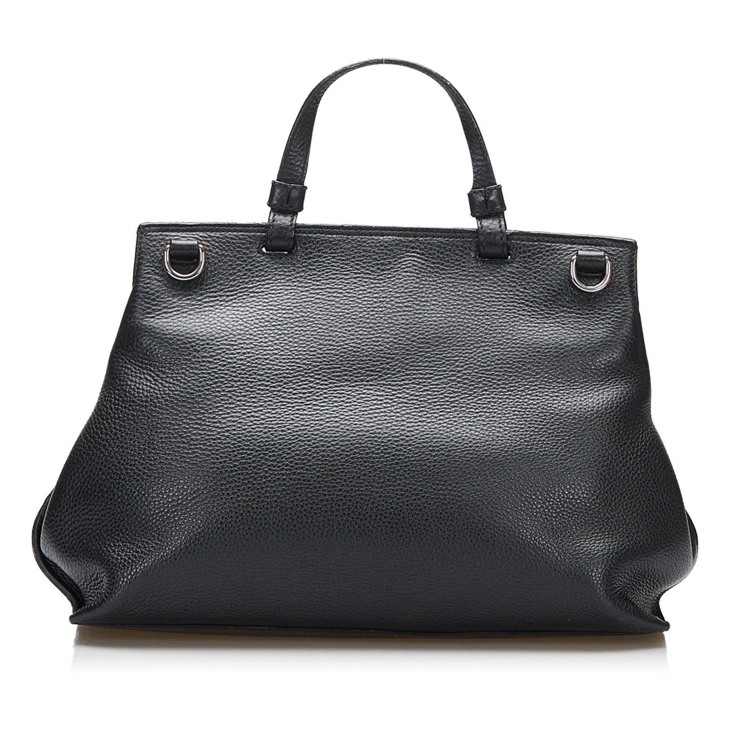 Gucci Bamboo Daily SHG-HOCpAI Calf Black Satchel Bag