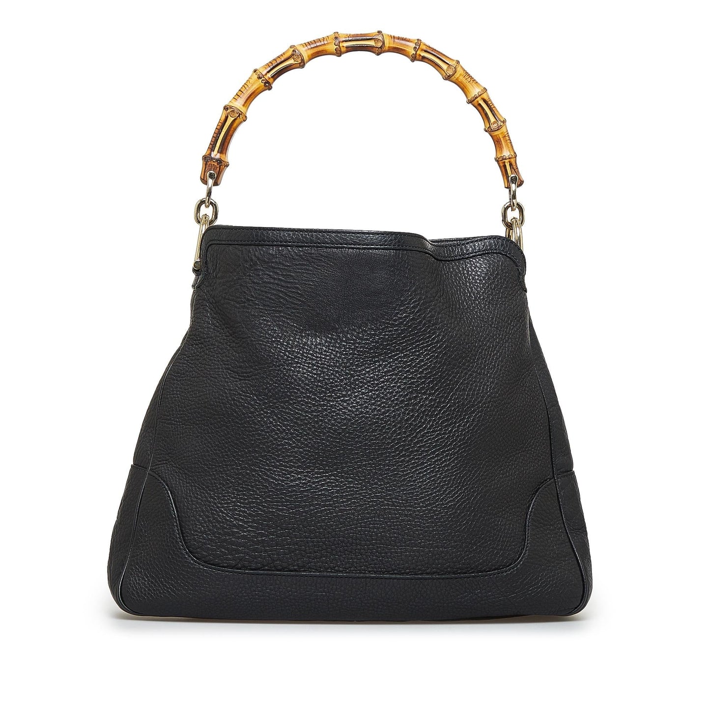 Gucci Bamboo Diana SHG-eSo7Dz Calf Black Satchel Bag